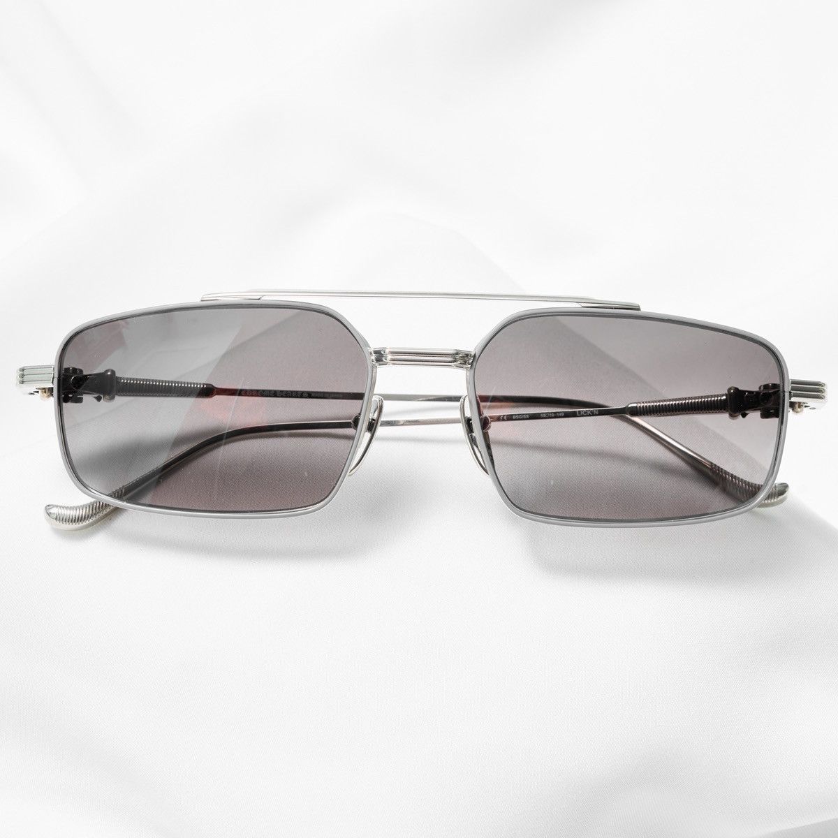 Chrome Hearts CHROME HEARTS LICK'N SHINY SILVER SUNGLASSES Size ONE SIZE - 6 Thumbnail