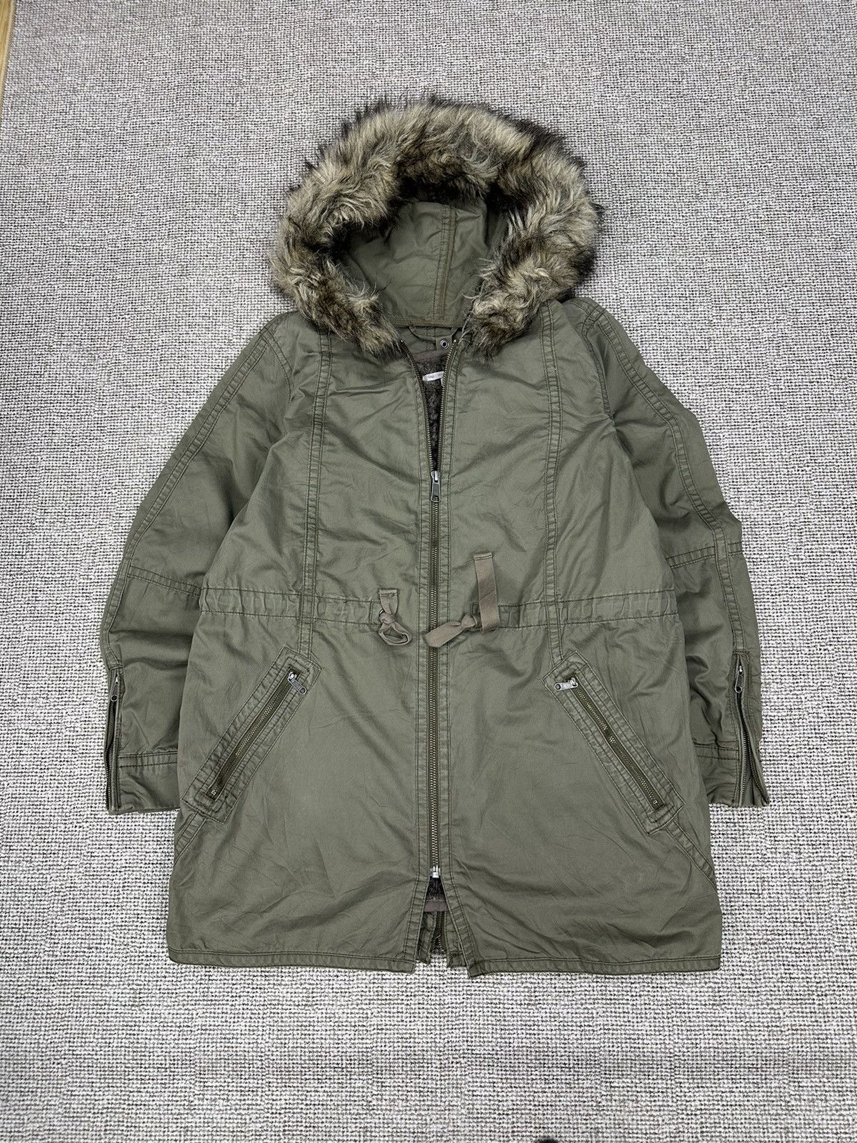 Gap Gap Fur Army Parka Jacket Z251 Size US M / EU 48-50 / 2 - 1 Thumbnail