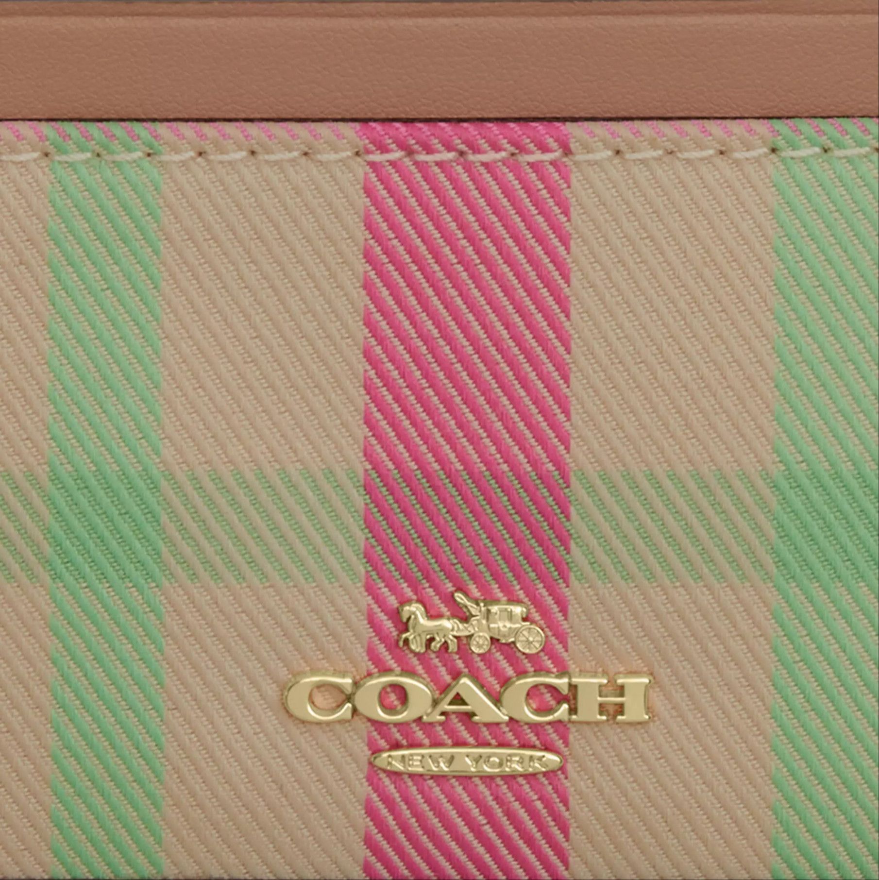 Coach Mini Skinny Id Case With Plaid Print CBL88 Size ONE SIZE - 8 Thumbnail