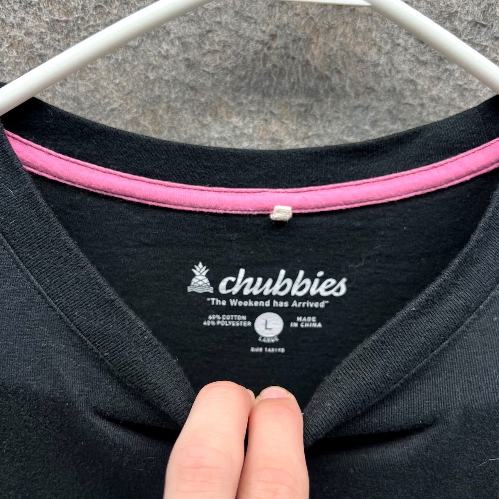 Chubbies Chubbies Adult Large Shirt Pocket Tee - Pineapple of My Eye Black Size US L / EU 52-54 / 3 - 7 Thumbnail