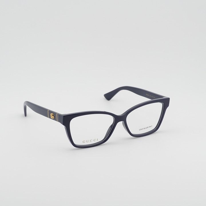 Gucci Gucci GG0634O 004 Eyeglasses Blue 55mm Cat Eye Frame Size ONE SIZE - 5 Thumbnail