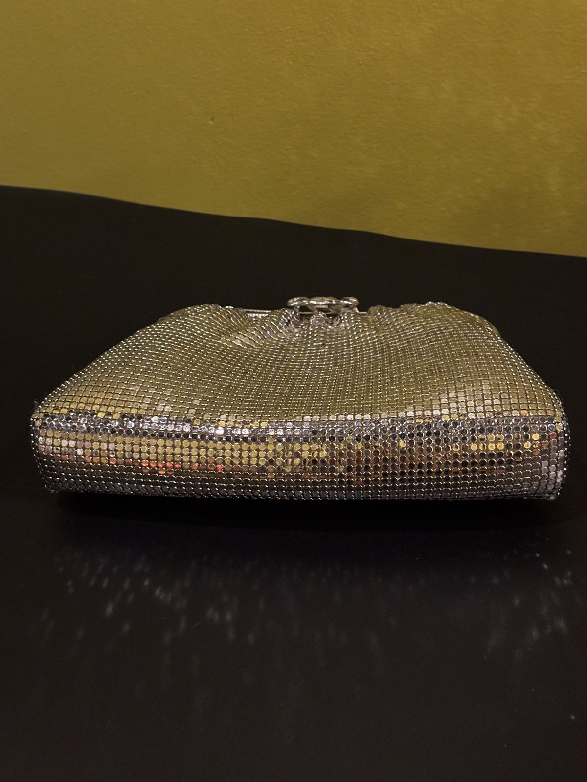 Other Silver Mesh Clutch Evening Bag with Chain Size ONE SIZE - 8 Thumbnail