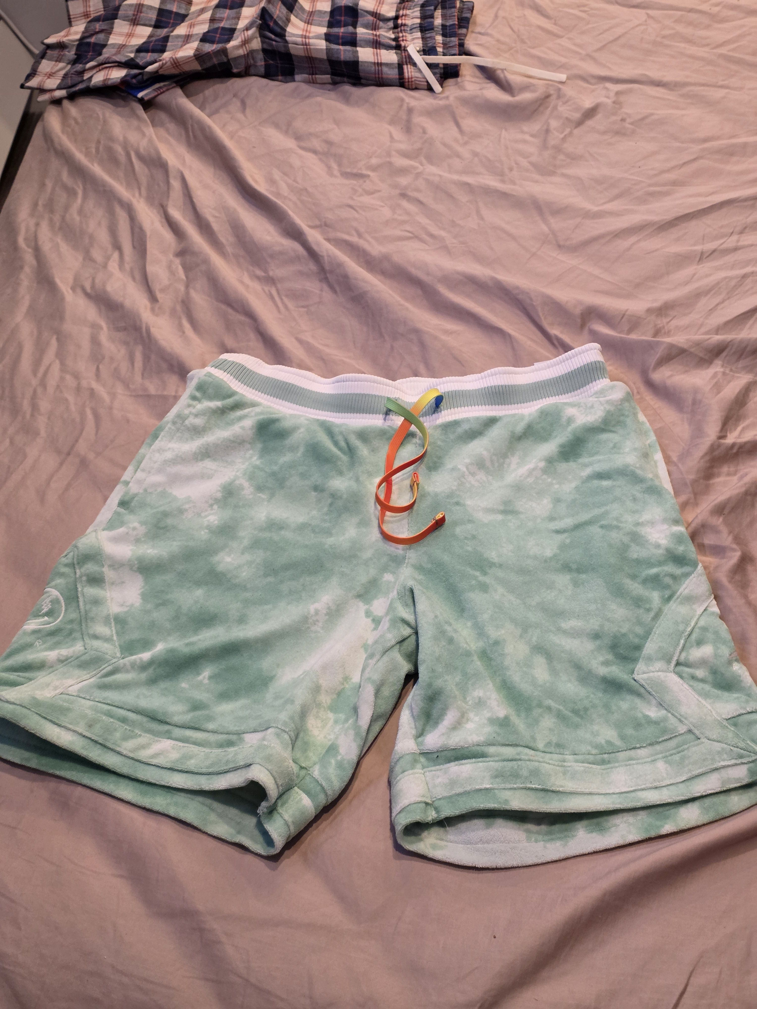 Nike Nike Air Jordan x J Balvin Tie-Dye Shorts Sz S Jade Enamel Size US 32 / EU 48 - 1 Thumbnail