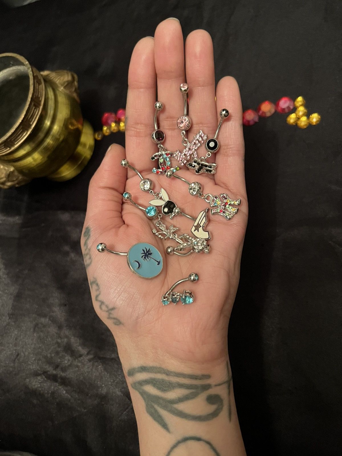 Other 10 Piece Belly Button Rings Size ONE SIZE - 3 Thumbnail