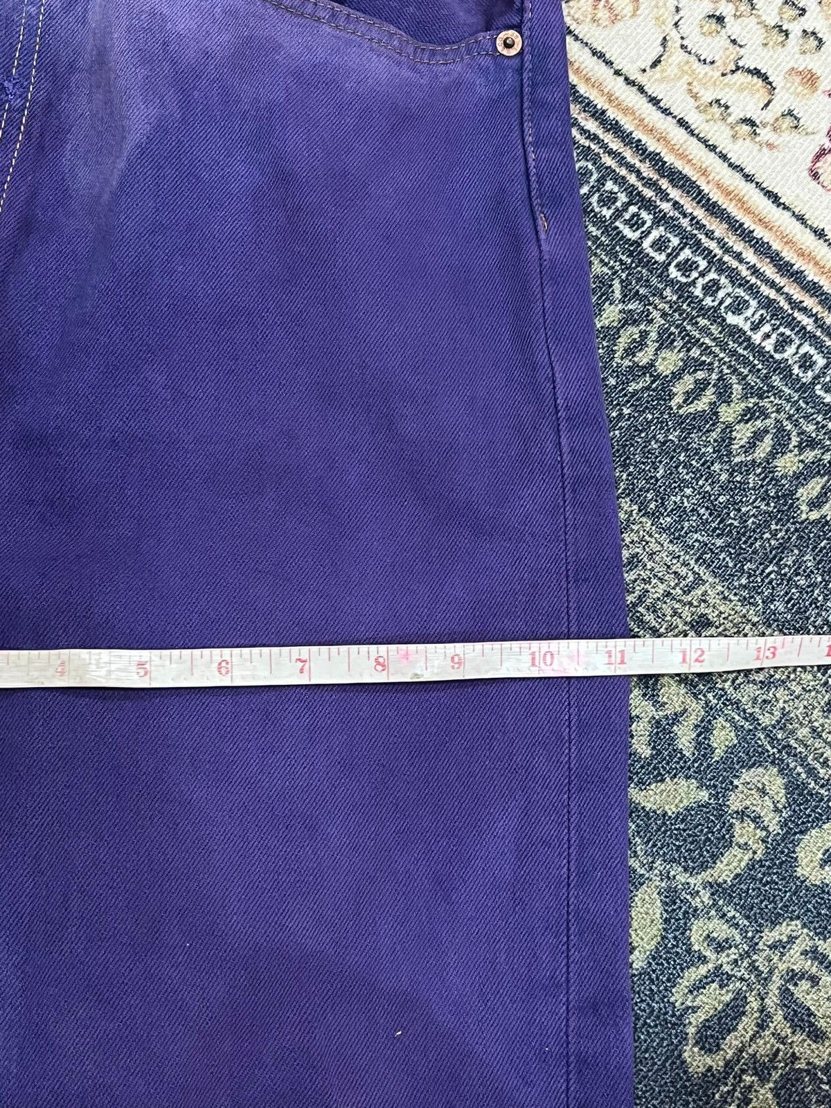 Levi's × Vintage Vtg 90's Levis 501 Purple Dyed Denim Pants Size US 32 / EU 48 - 7 Thumbnail