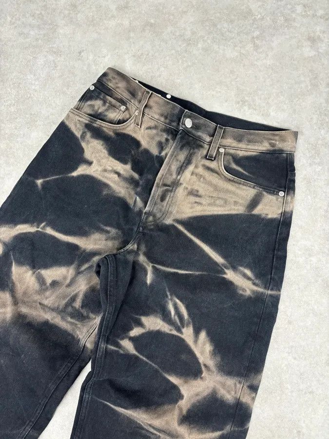 Dries Van Noten Dries Van Noten Navy Denim Tie-Dye Relaxed Jeans Size US 33 - 5 Thumbnail