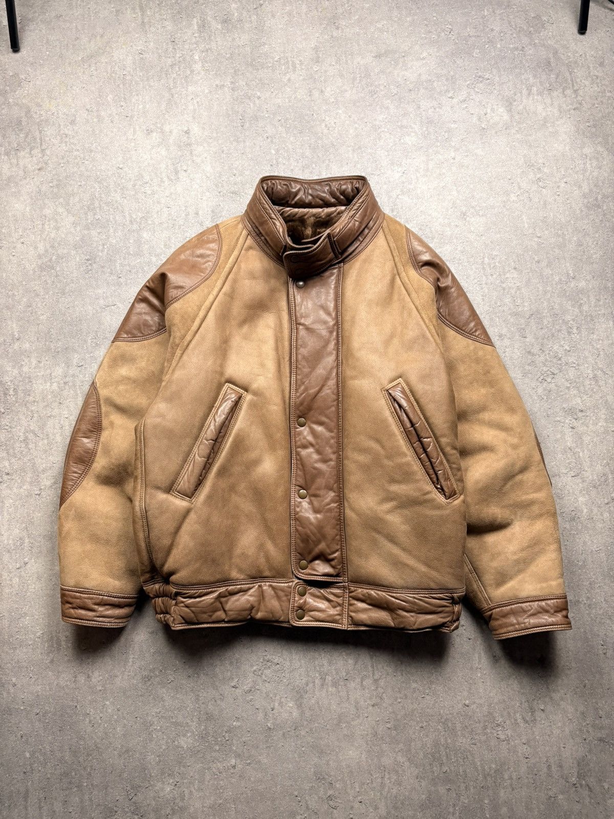 Japanese Brand Vintage Brown Leather Jacket – Classic Style streetwear y2k Size US L / EU 52-54 / 3 - 1 Thumbnail