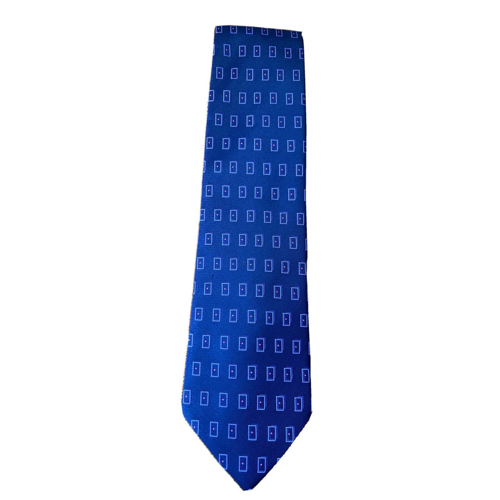 The Unbranded Brand Unbranded PURPLE GEOMETRIC SILK NECKTIE TIE made in italy Size ONE SIZE - 1 Thumbnail