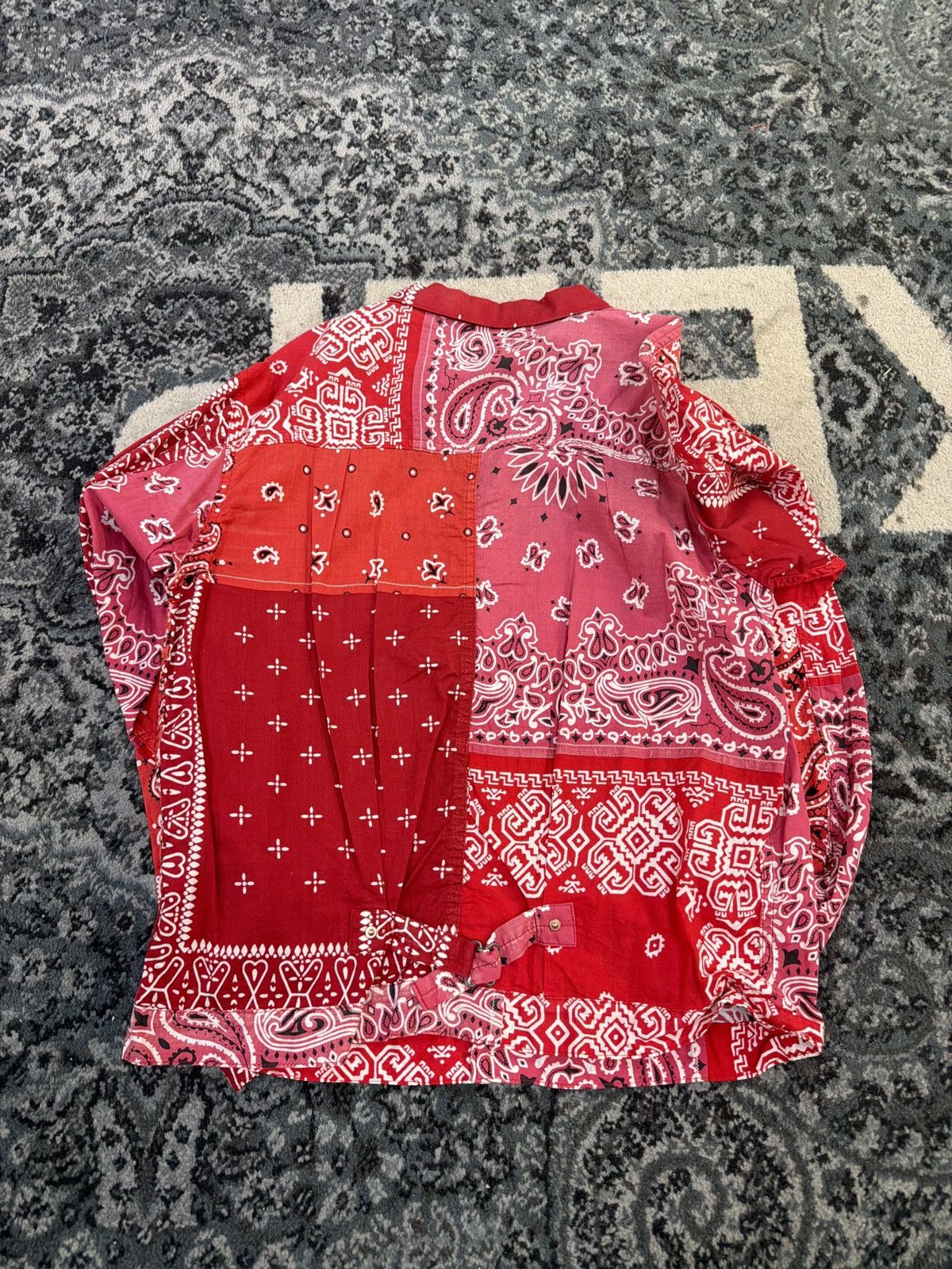 Kapital Kapital bandana button down shirt red Size US XS / EU 42 / 0 - 2 Thumbnail