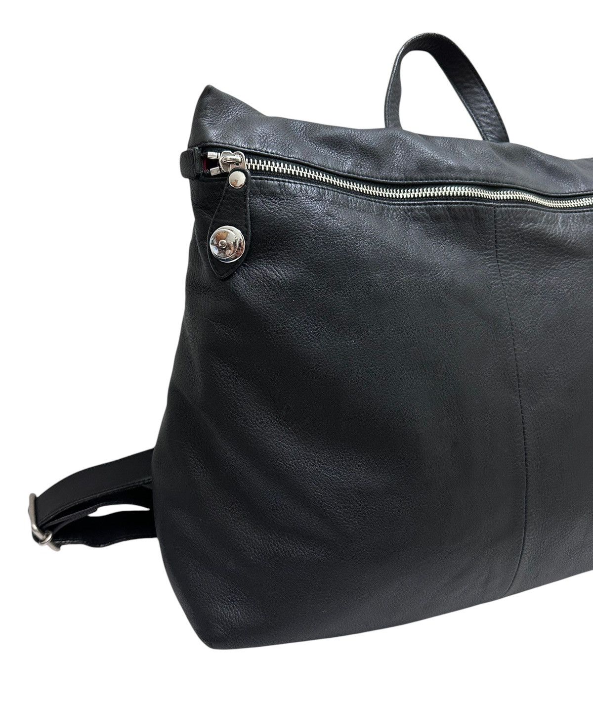 Yohji Yamamoto RARE‼️ KAWA-KAWA JAPAN BY YOHJI YAMAMOTO FULL LEATHER BAGPACK Size ONE SIZE - 6 Thumbnail
