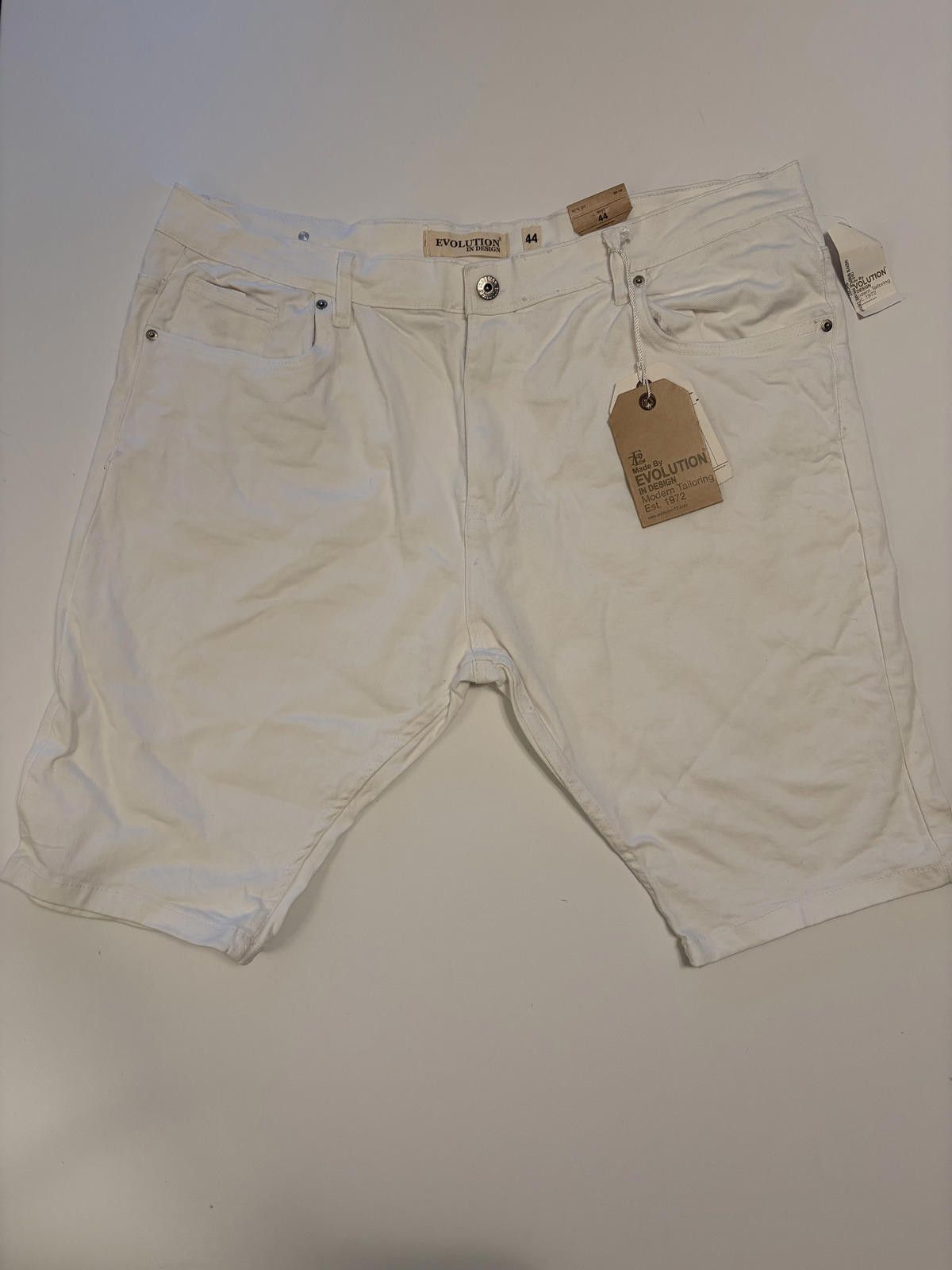 Other Evolution In Design Men's White Denim Shorts (Size 44) Size US 44 / EU 60 - 1 Preview