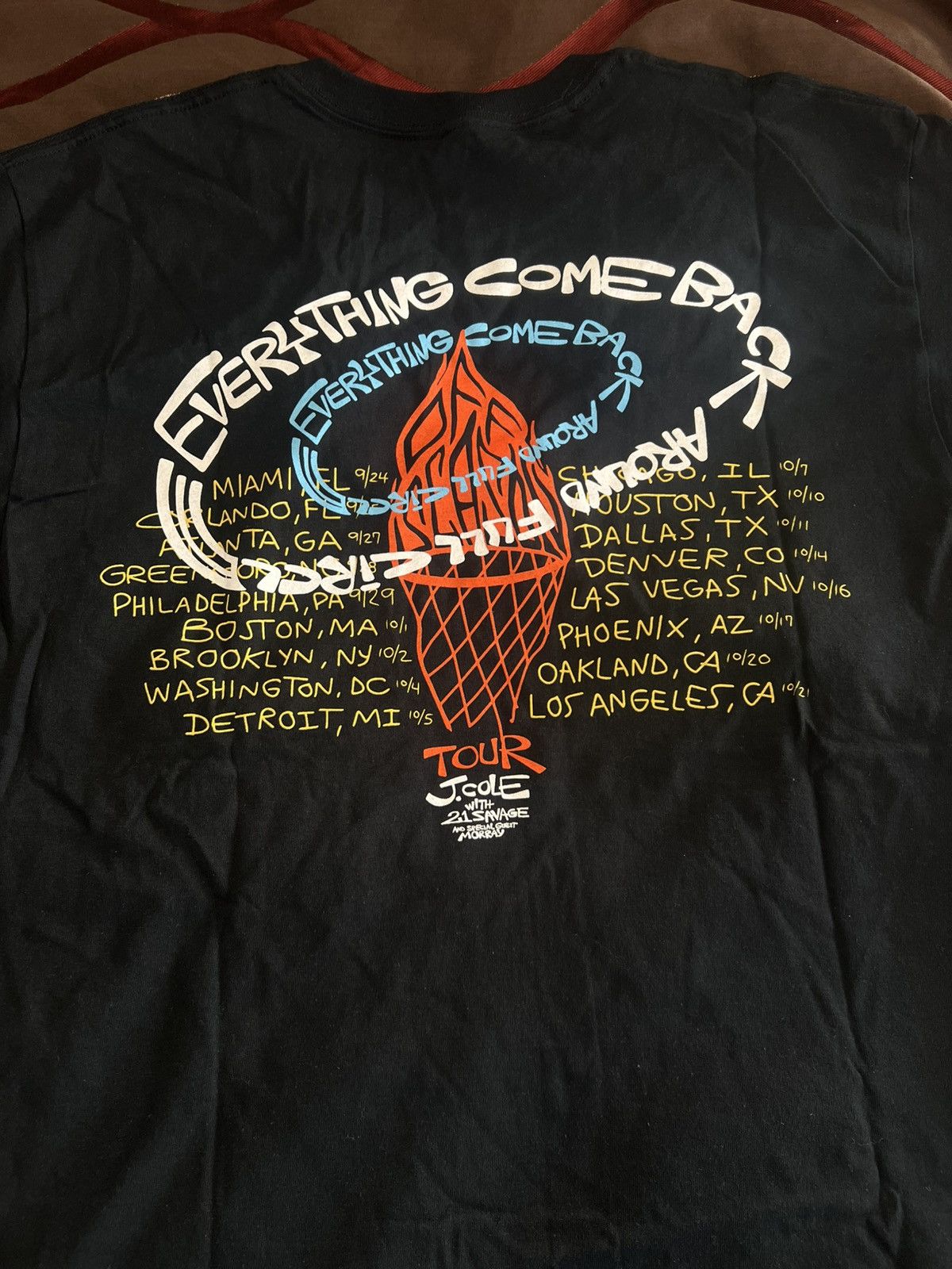 J. Cole RARE! J. Cole x 21 Savage The Off-Season Tour Tee 2021 Size US L / EU 52-54 / 3 - 1 Thumbnail