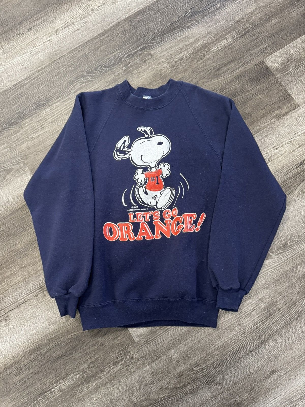 Vintage Vintage 80s Snoopy Syracuse Orange College Crewneck Size US M / EU 48-50 / 2 - 1 Thumbnail