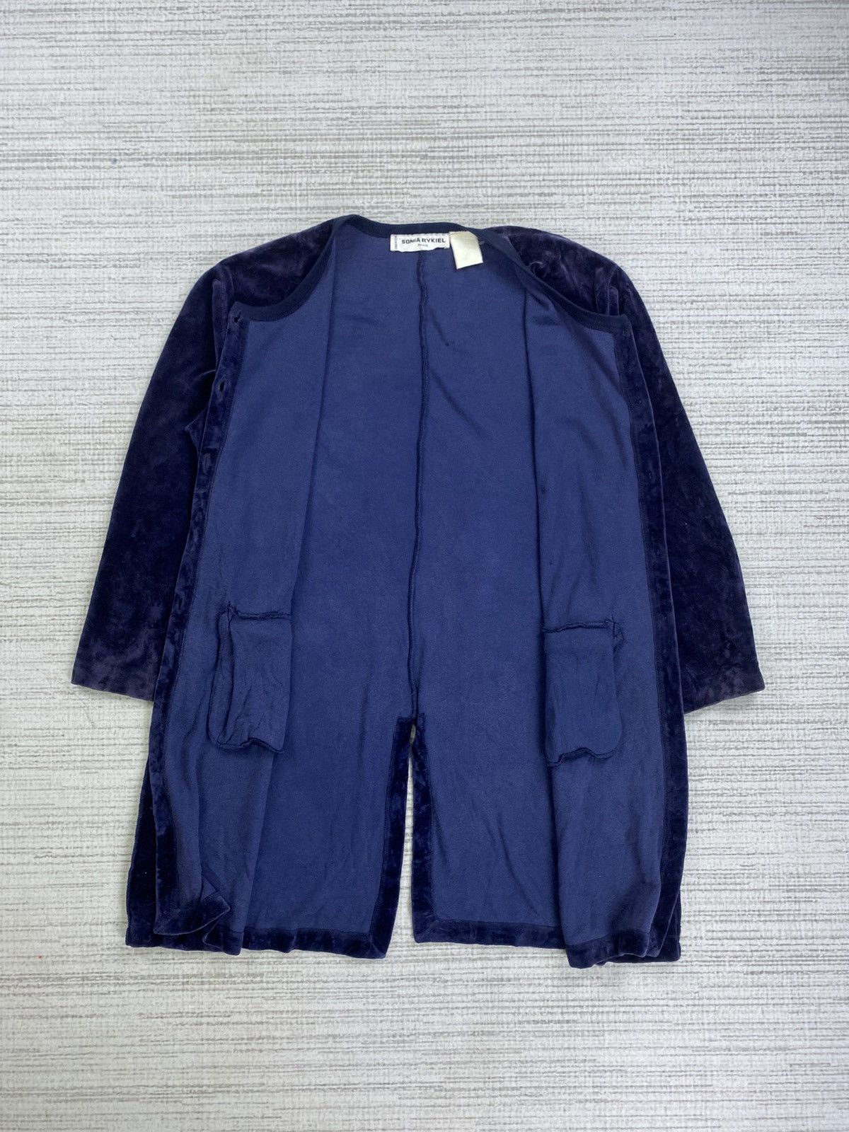 Sonia Rykiel Vintage Sonia Rykiel France Luxury Velvet Multibutton Jacket Size L / US 10 / IT 46 - 5 Thumbnail