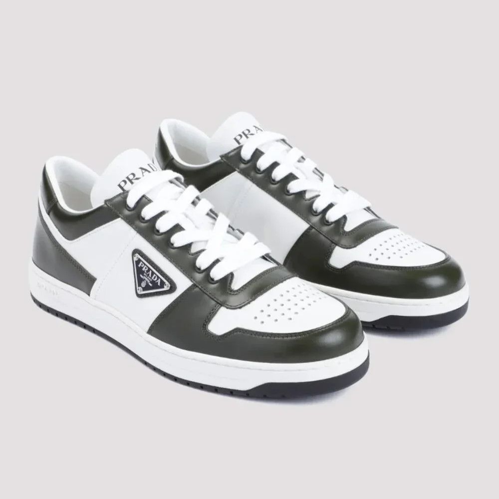 Prada Prada Downtown Leather Sneakers Size 12 Size US 12 / EU 45 - 1 Thumbnail