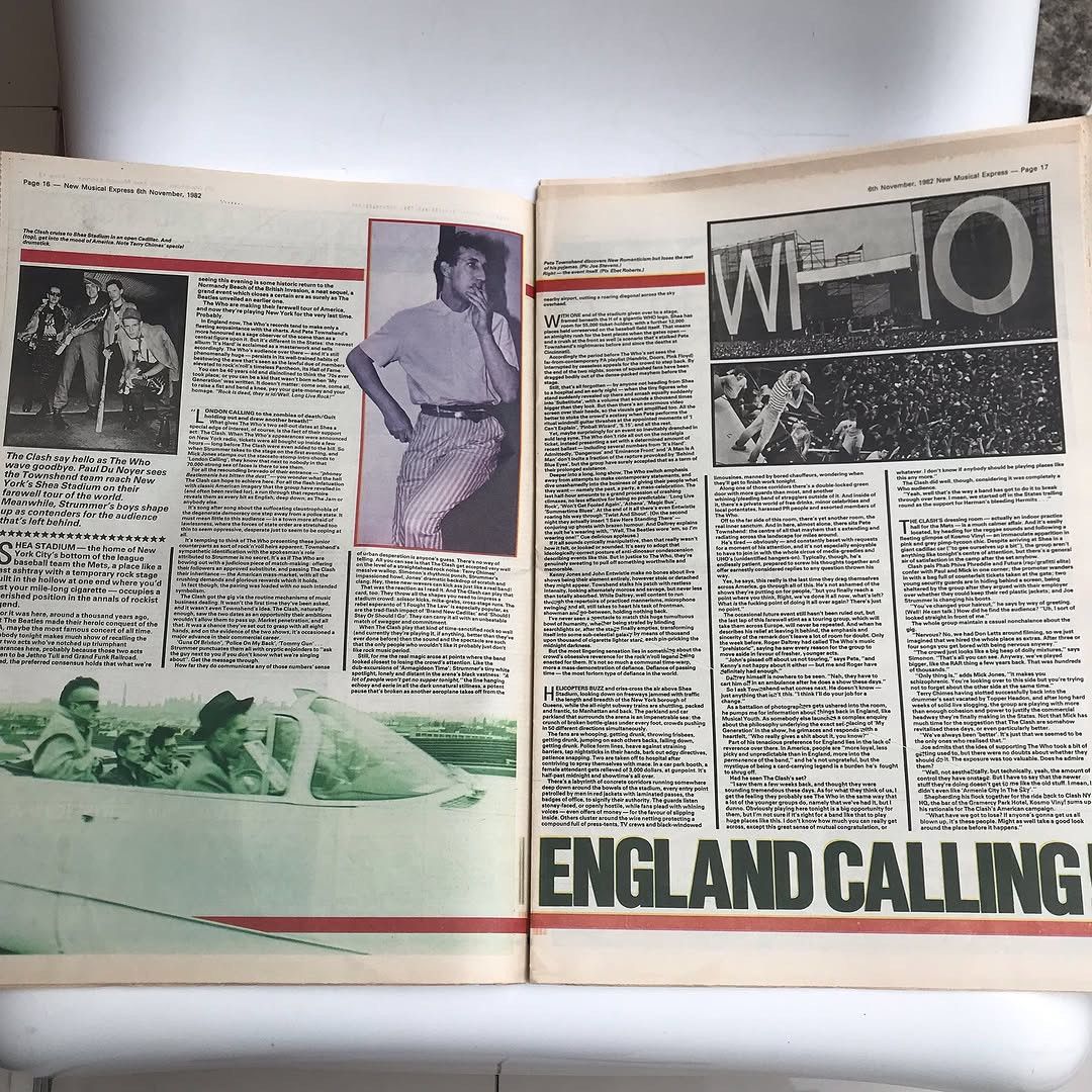 Band Tees × POP MAGAZINE × Vintage Vintage NME Magazine 6 November 1982 David Sylvian, The Who Size ONE SIZE - 4 Thumbnail