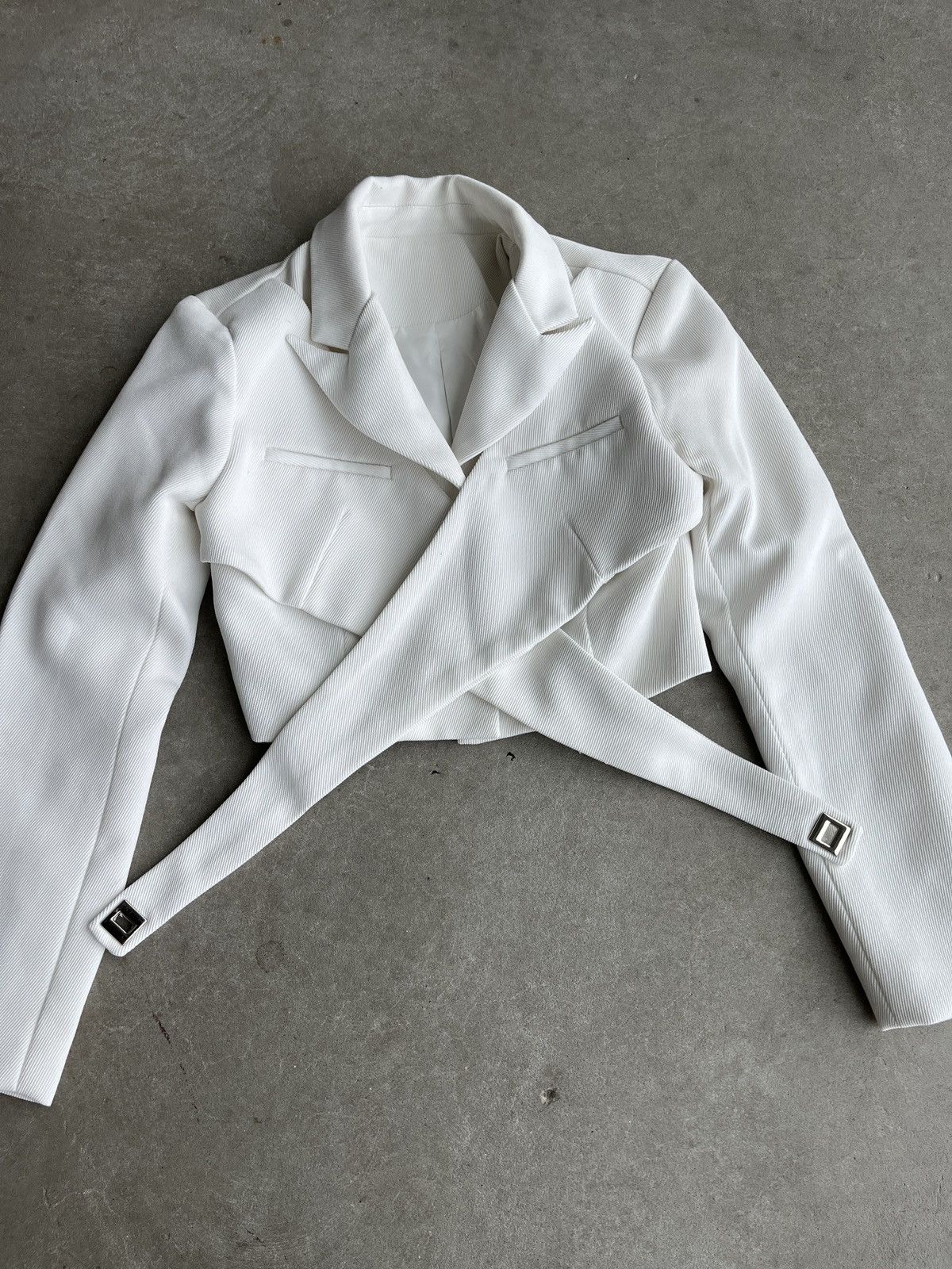 Other Futuristic Symmetrical Bondage Strap Blazer (unisex) Size S / US 4 / IT 40 - 4 Thumbnail