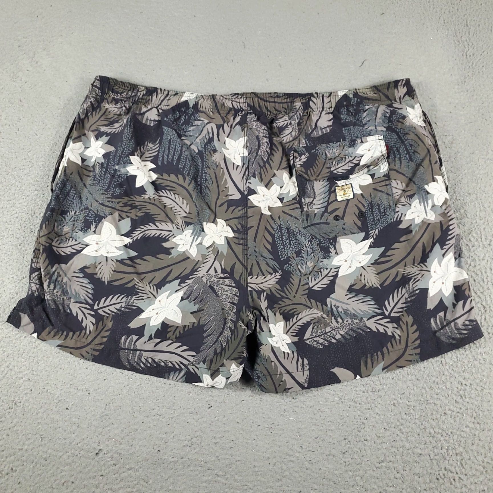 Tommy Bahama Tommy Bahama Shorts Mens Large Gray Tropical Beach Board Swim Trunks Size US 33 - 6 Thumbnail