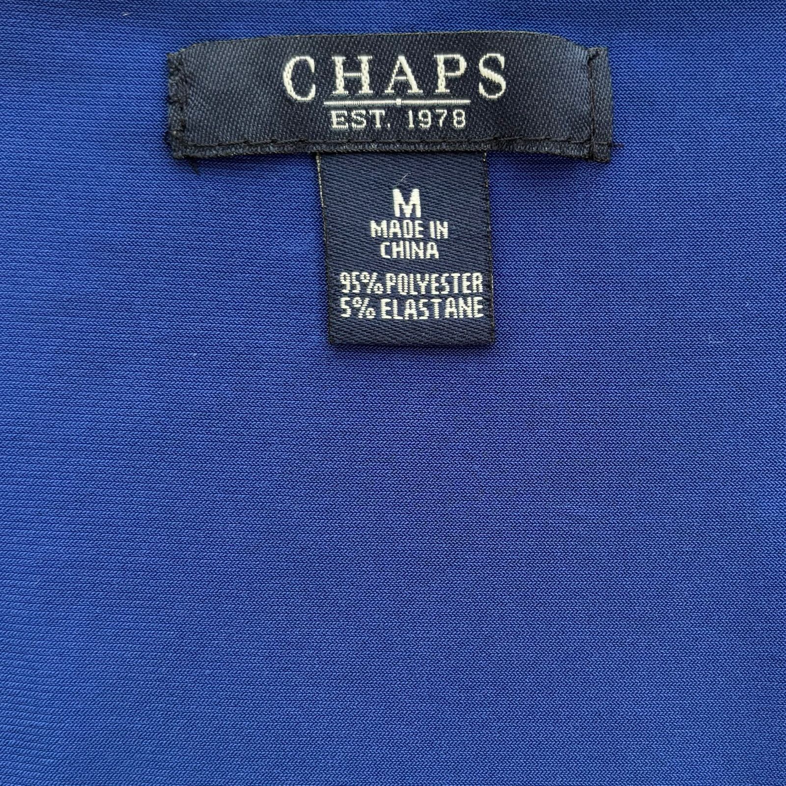 Chaps Chaps Women’s Blue Mid-Length Cap Sleeve Dress Size M Size M / US 6-8 / IT 42-44 - 7 Thumbnail