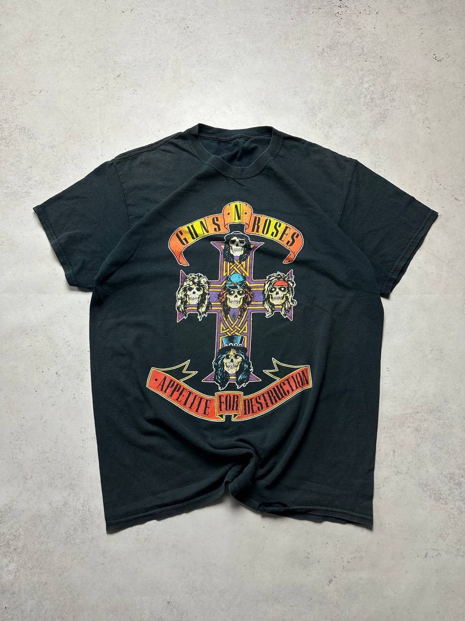 Band Tees × Vintage Vintage Guns'N'Rose Apetite For Deconstructions Boxy Tee Size US L / EU 52-54 / 3 - 1 Thumbnail
