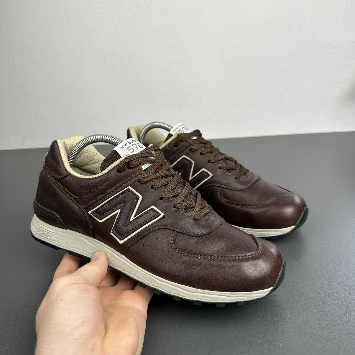 New Balance × Rare × Streetwear New Balance 576 Made In England Leather  Brown Size US8 | Grailed