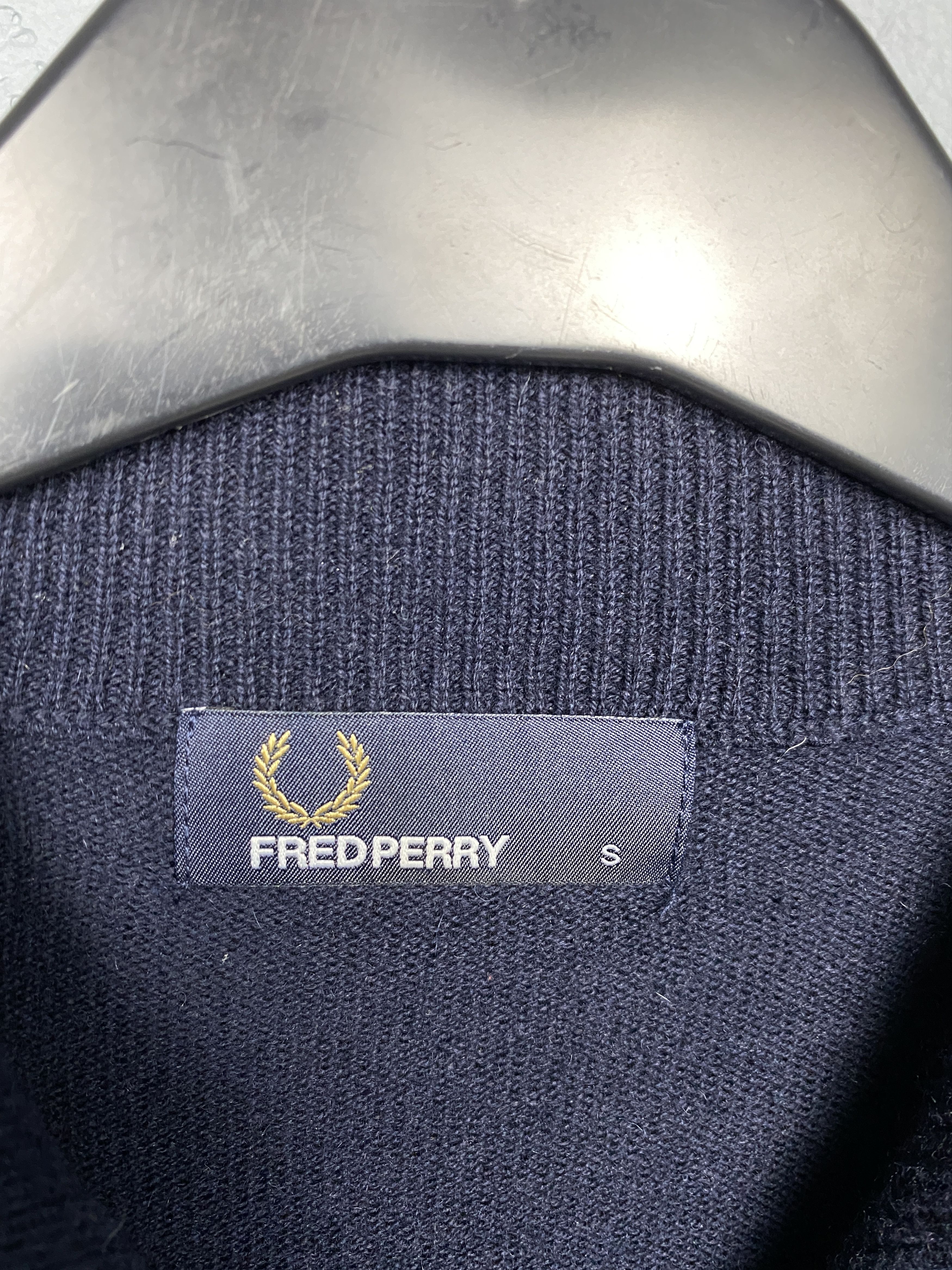 Fred Perry Fred Perry Vintage Mens Full Zip Wool Knit Sweater Size US S / EU 44-46 / 1 - 4 Thumbnail