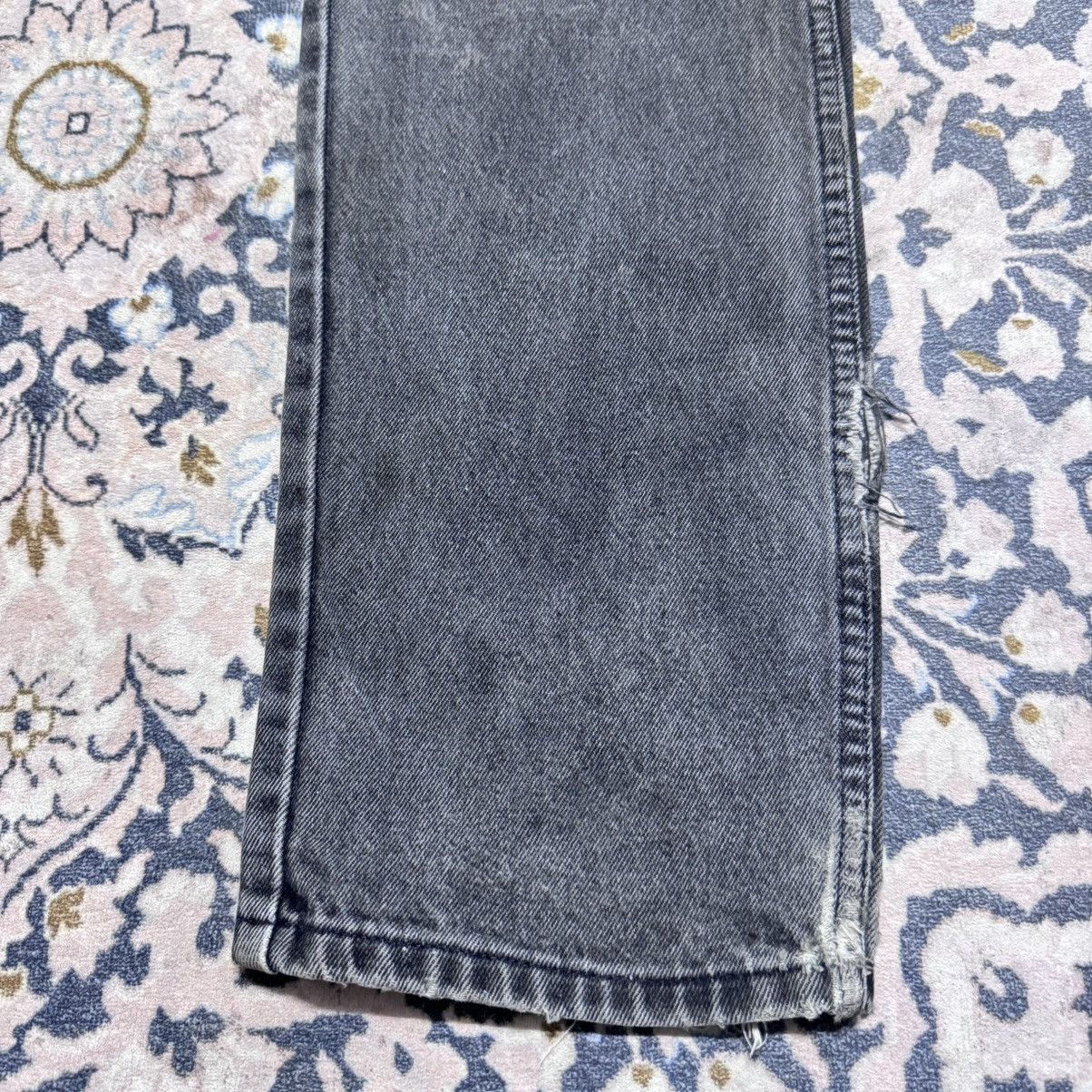 Levi's Vintage Levis 505 Black Faded Distressed Jeans Size US 34 / EU 50 - 7 Thumbnail