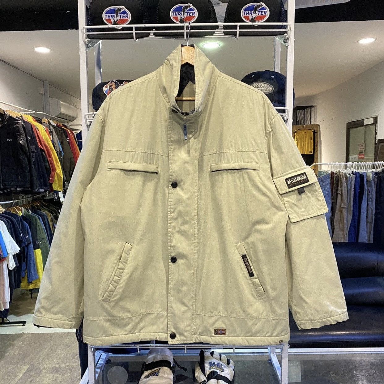 Napapijri × Vintage Vintage 2000s Napapijri Geographic Utility Field Jackets Size US XL / EU 56 / 4 - 1 Thumbnail