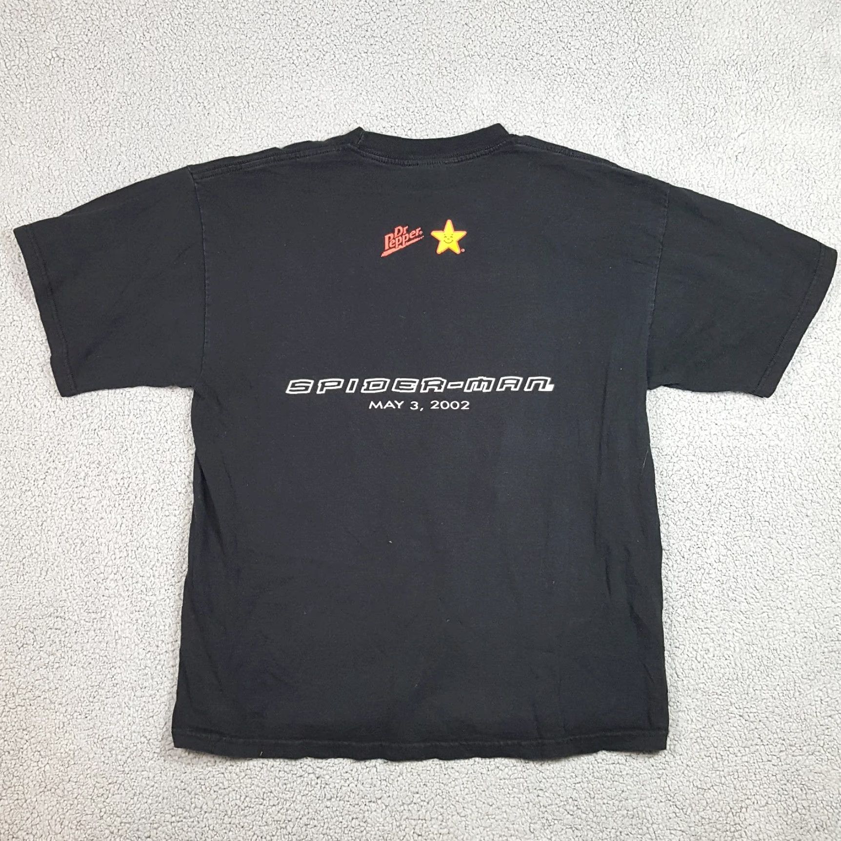 Vintage VINTAGE Tough T's Y2K Spider-Man Movie Promo T-Shirt Men's XL Black Cotton Short Sleeve Retro Comic Marvel Size US XL / EU 56 / 4 - 5 Thumbnail
