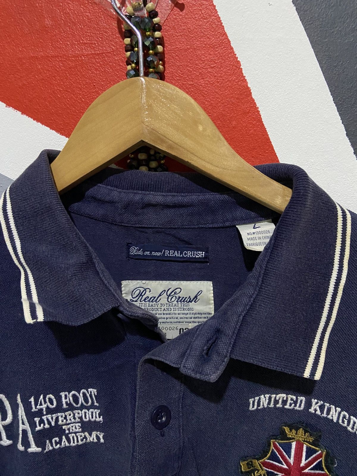 Japanese Brand Real Crush Polo Tee - LPA 140 Foot Liverpool at Academu Size US L / EU 52-54 / 3 - 4 Thumbnail