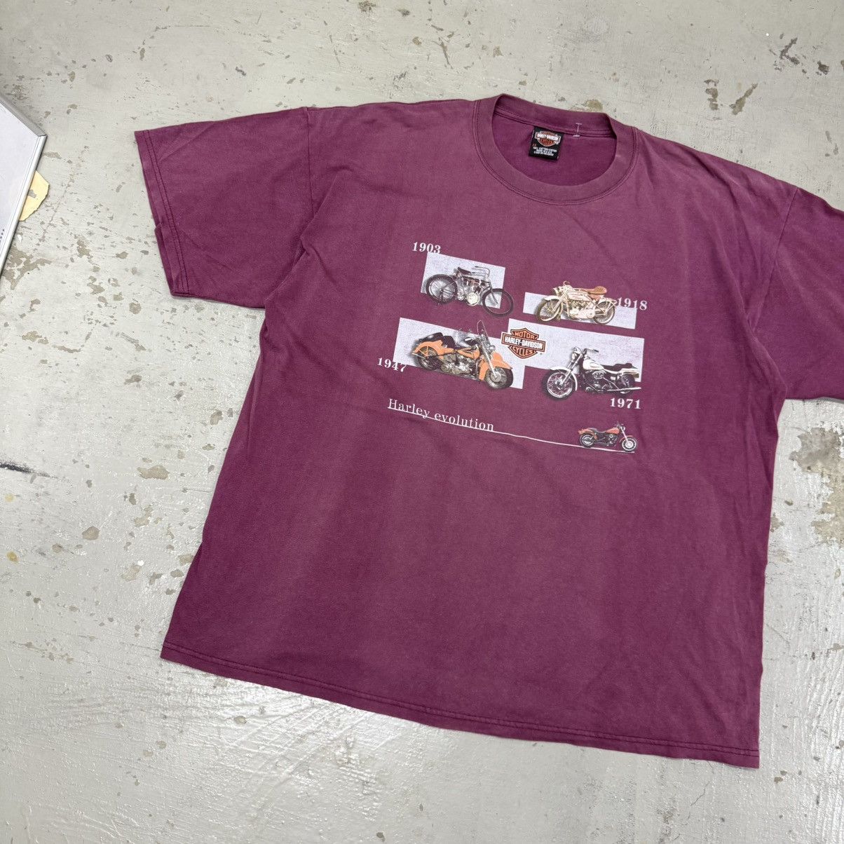 Harley Davidson Vintage Sun faded Harley Davidson Tee Size US XXL / EU 58 / 5 - 4 Thumbnail