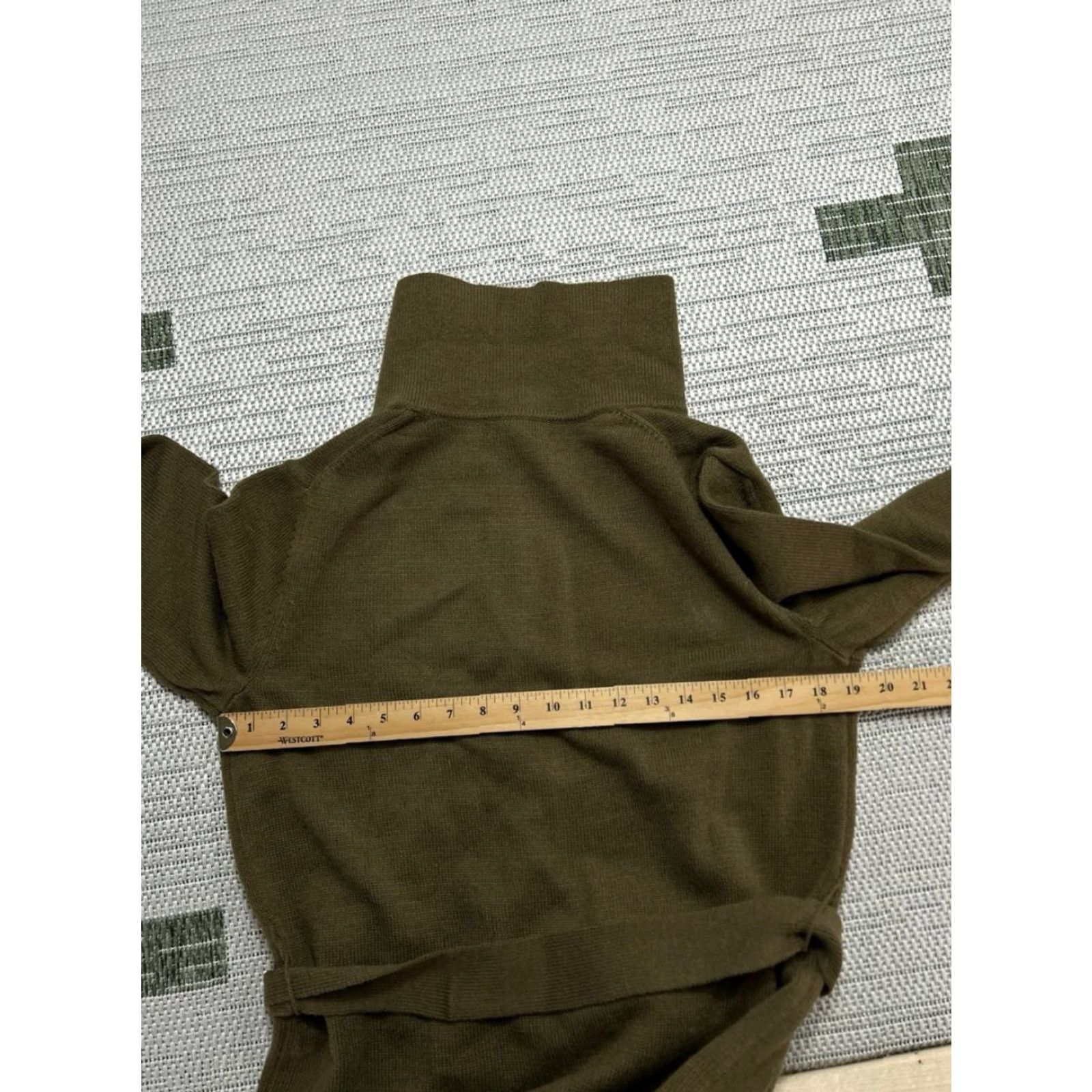 Banana Republic Banana Republic Maxi Sweater Dress Womens M Green Belted Front Slit Casual Travel Knit Size M Size M / US 6-8 / IT 42-44 - 7 Thumbnail