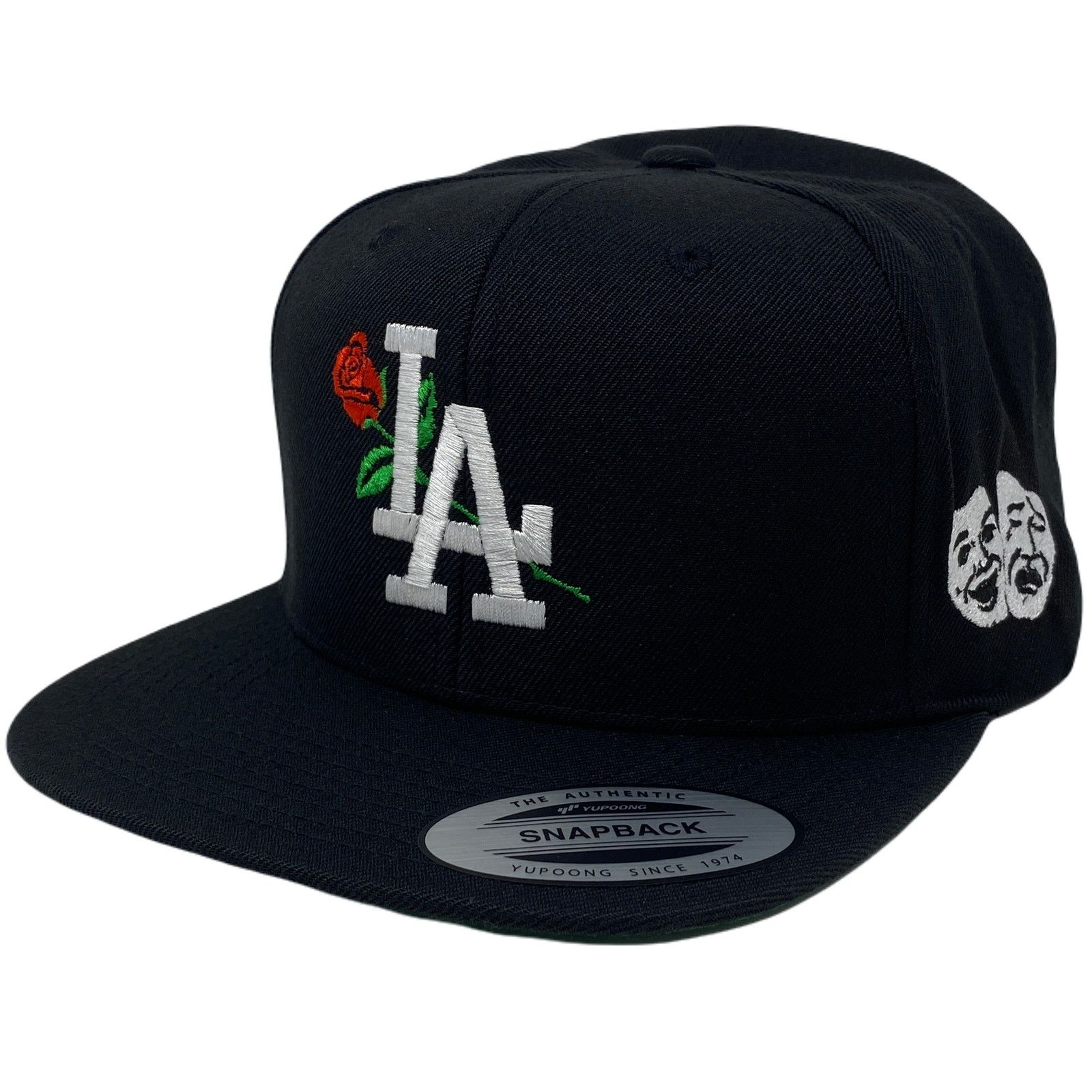 Other Los Angeles LA Laugh Now Cry Later WHT Masks Snapback Hat Size ONE SIZE - 3 Thumbnail