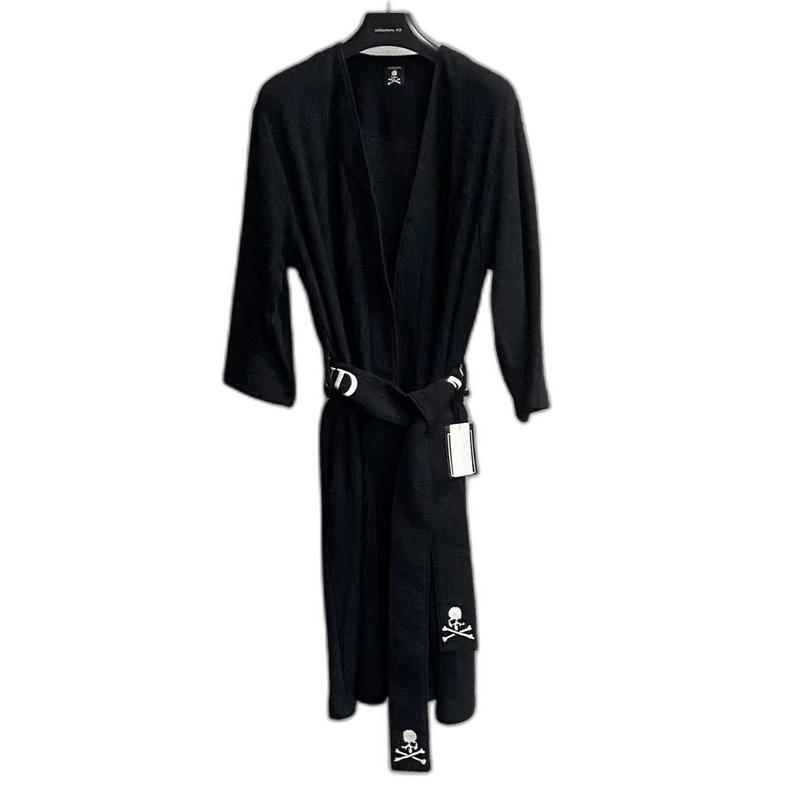 Neighborhood Black Towel Fabric Skull Embroidery Bathrobe Size US M / EU 48-50 / 2 - 1 Thumbnail