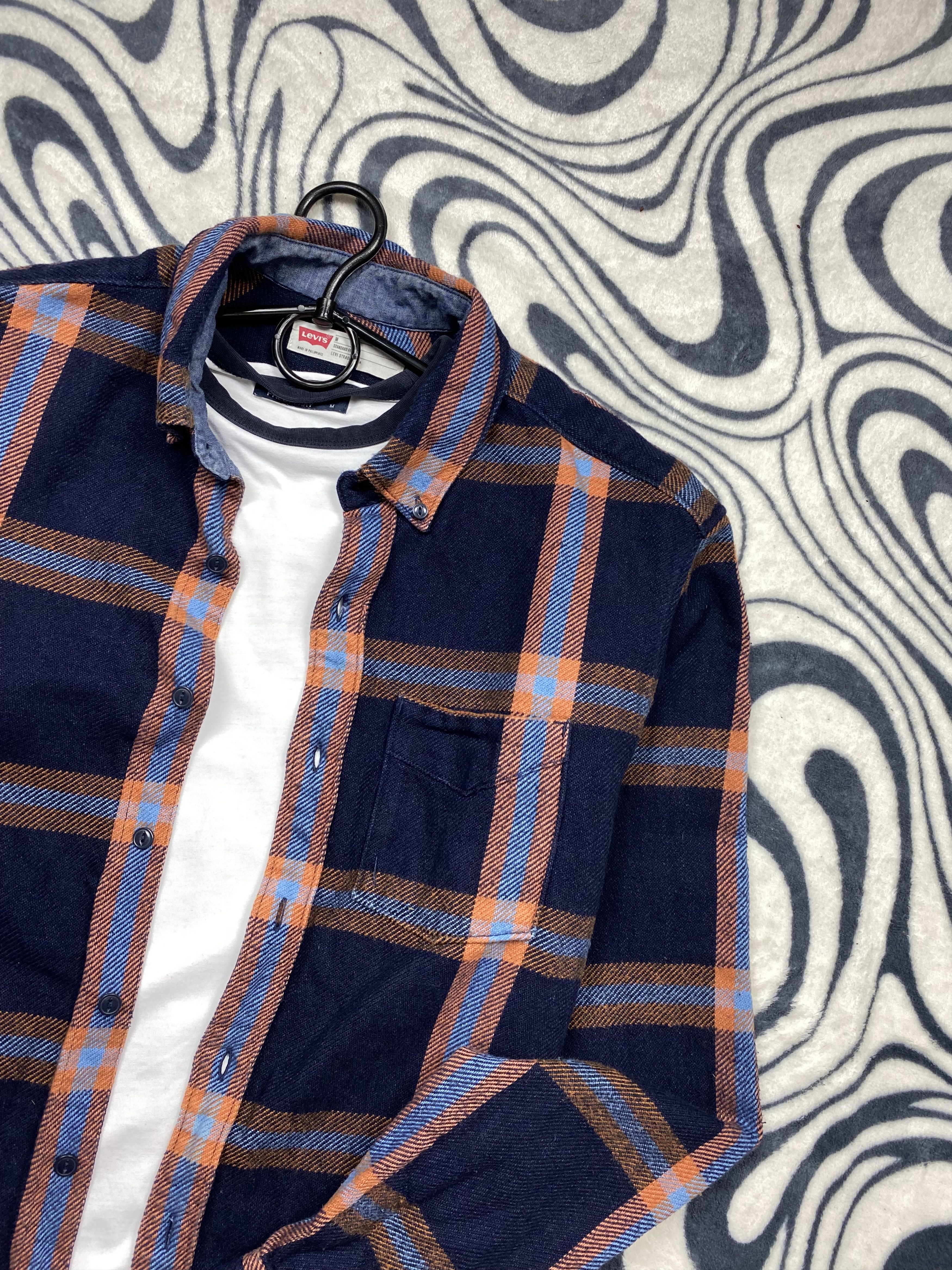 Levi's Levi's Vintage Mens Flannel Overshirt Shirt Size US M / EU 48-50 / 2 - 2 Thumbnail