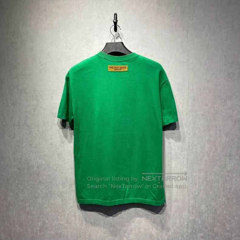 Louis Vuitton Louis Vuitton Logo printed white and green knitted short s Size US M / EU 48-50 / 2 - 2 Thumbnail