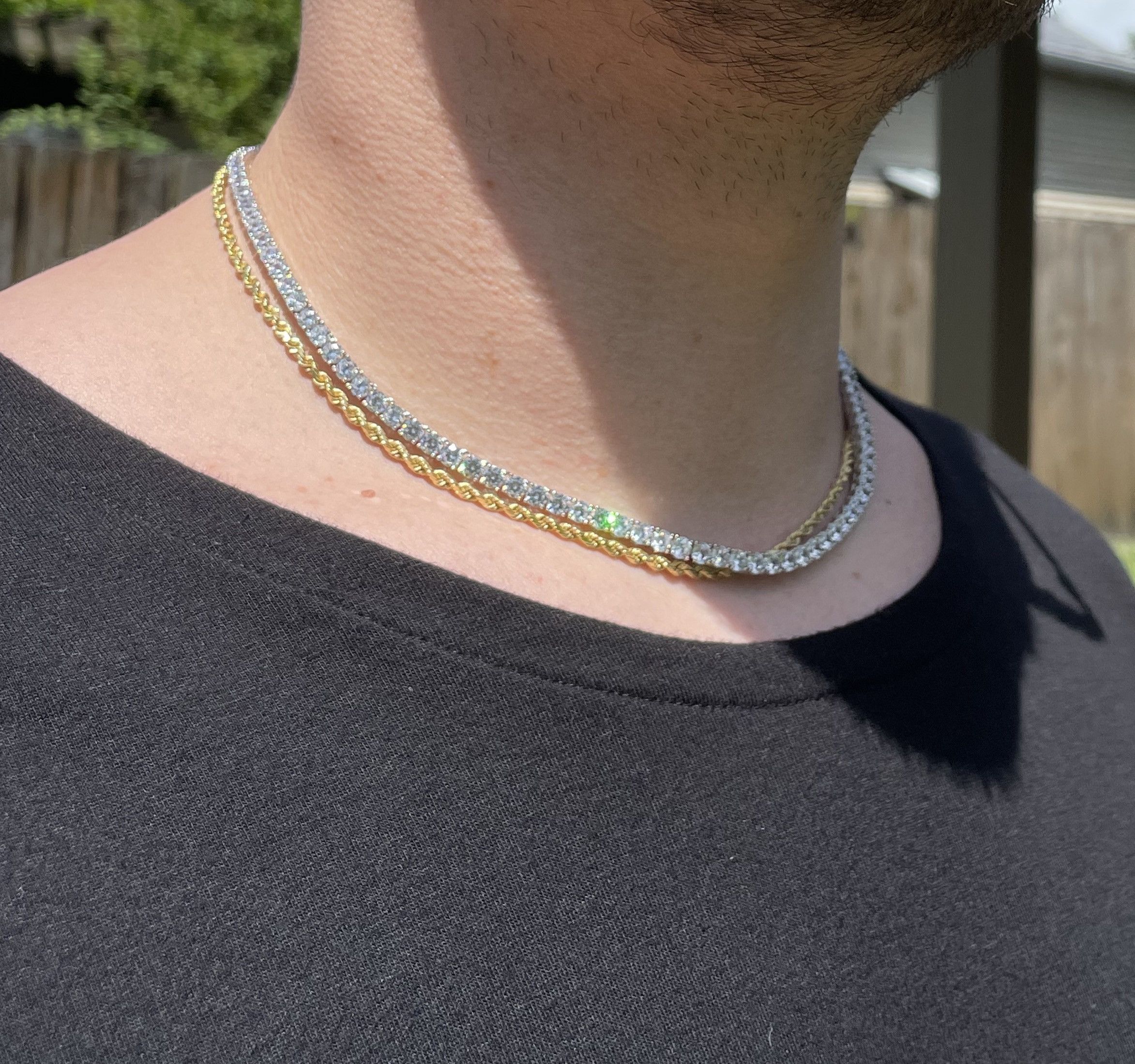 4mm 16 inch 925 Sterling silver Tennis chain VVS Lab CZ