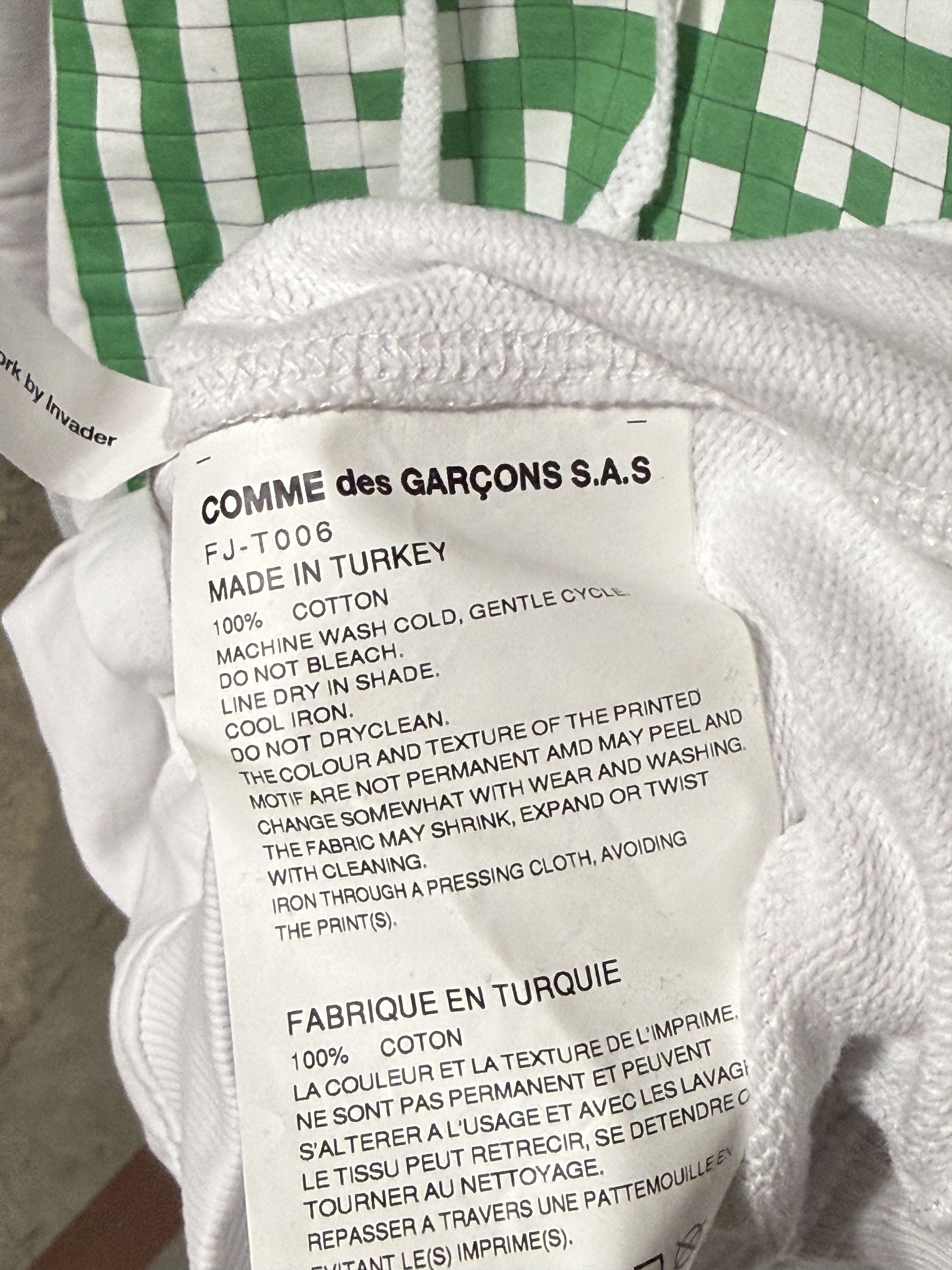 Comme des Garcons SHIRT Comme des Garcons SHIRT x Invader Sweatshirt 'White' Size US M / EU 48-50 / 2 - 3 Thumbnail