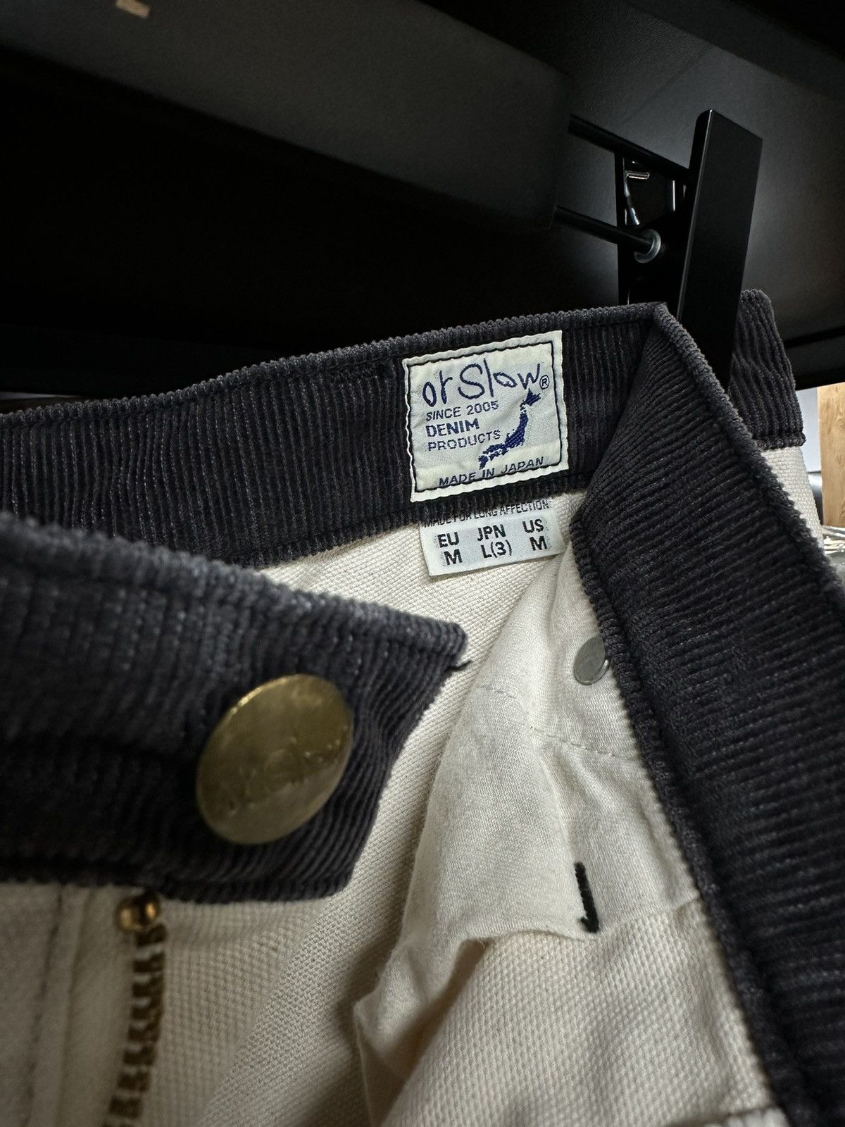 Orslow orSlow Two Tone Oxford Painter Pants (Ecru) Size US 34 / EU 50 - 3 Thumbnail