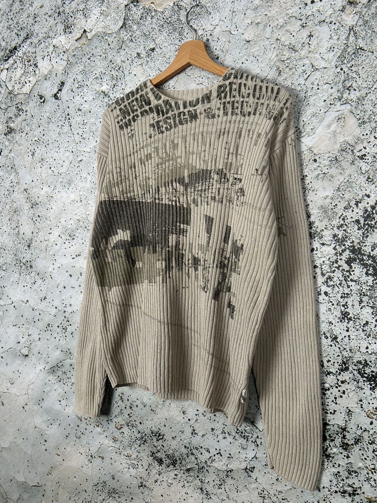 Vintage Vintage Y2K Avantgarde Sweater Grunge Rock Punk Hype Size US L / EU 52-54 / 3 - 2 Thumbnail
