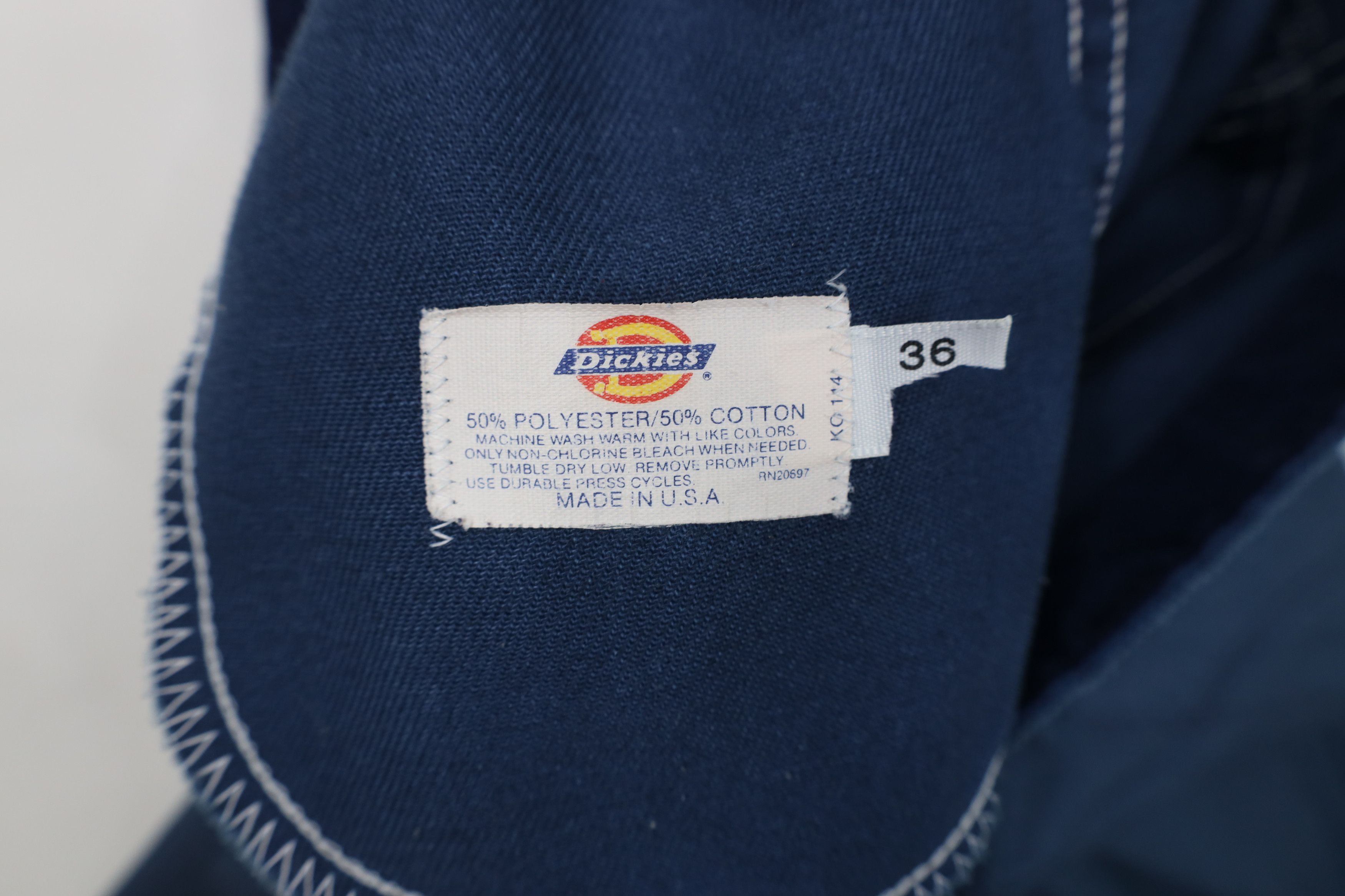 Dickies Vintage 70s Dickies Workwear Flared Wide Leg Pants Blue USA Size US 36 / EU 52 - 8 Thumbnail