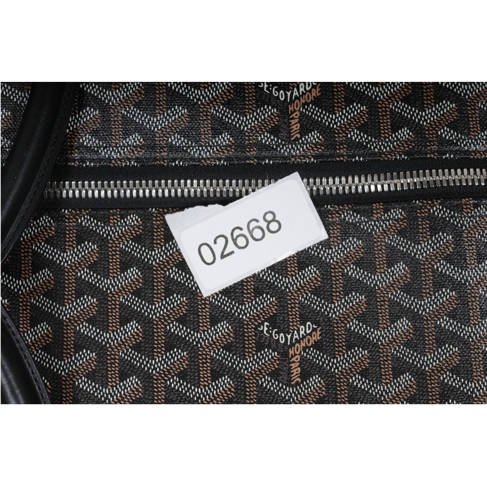 Goyard Black Goyardine Canvas Leather Majordome 60 Travel Size ONE SIZE - 15 Thumbnail