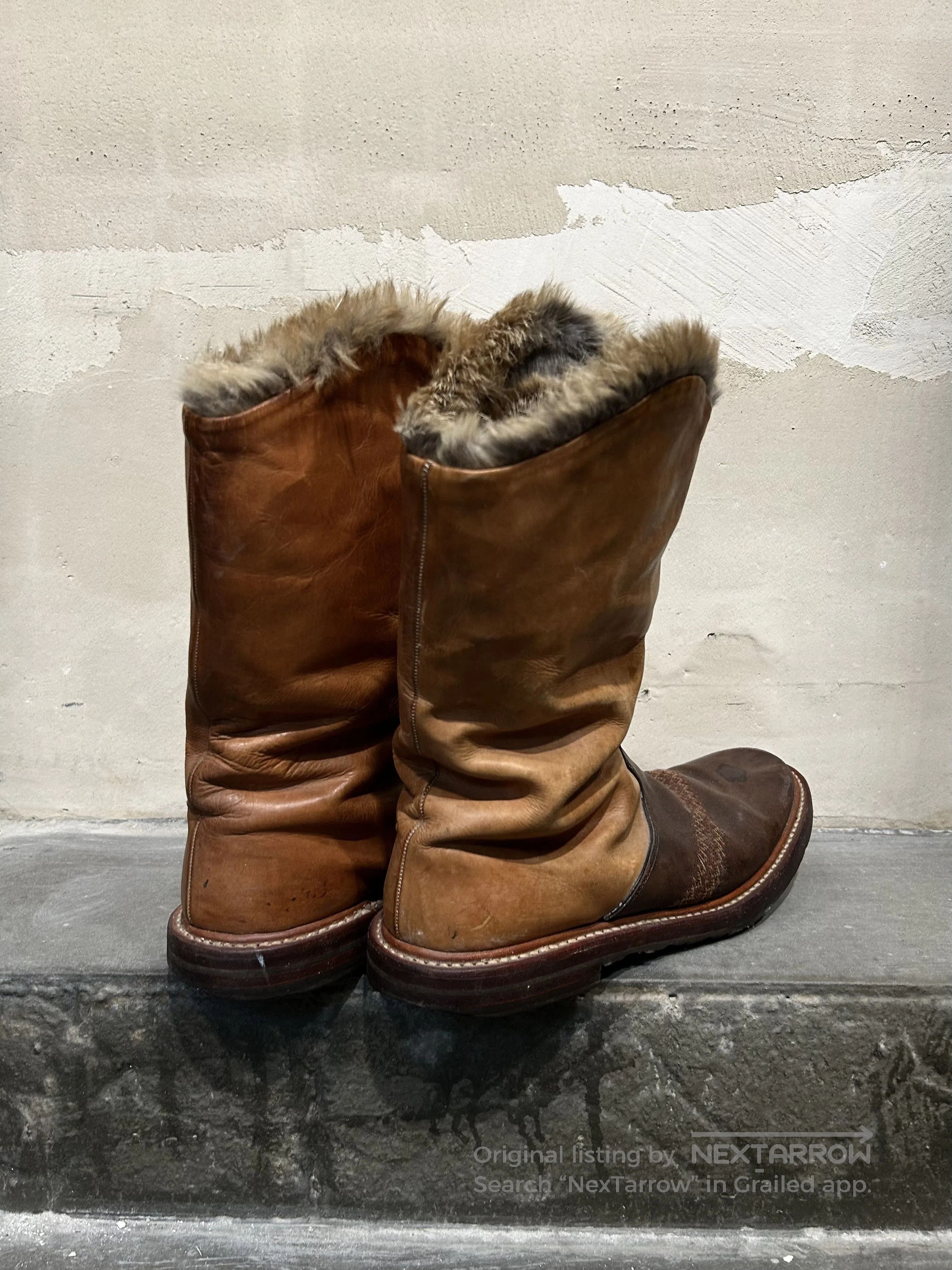 DEN IM by SIKI IM Number (N)ine 02AW Suede Paneled Leather Boots. Size US 5 / EU 37 - 5 Thumbnail