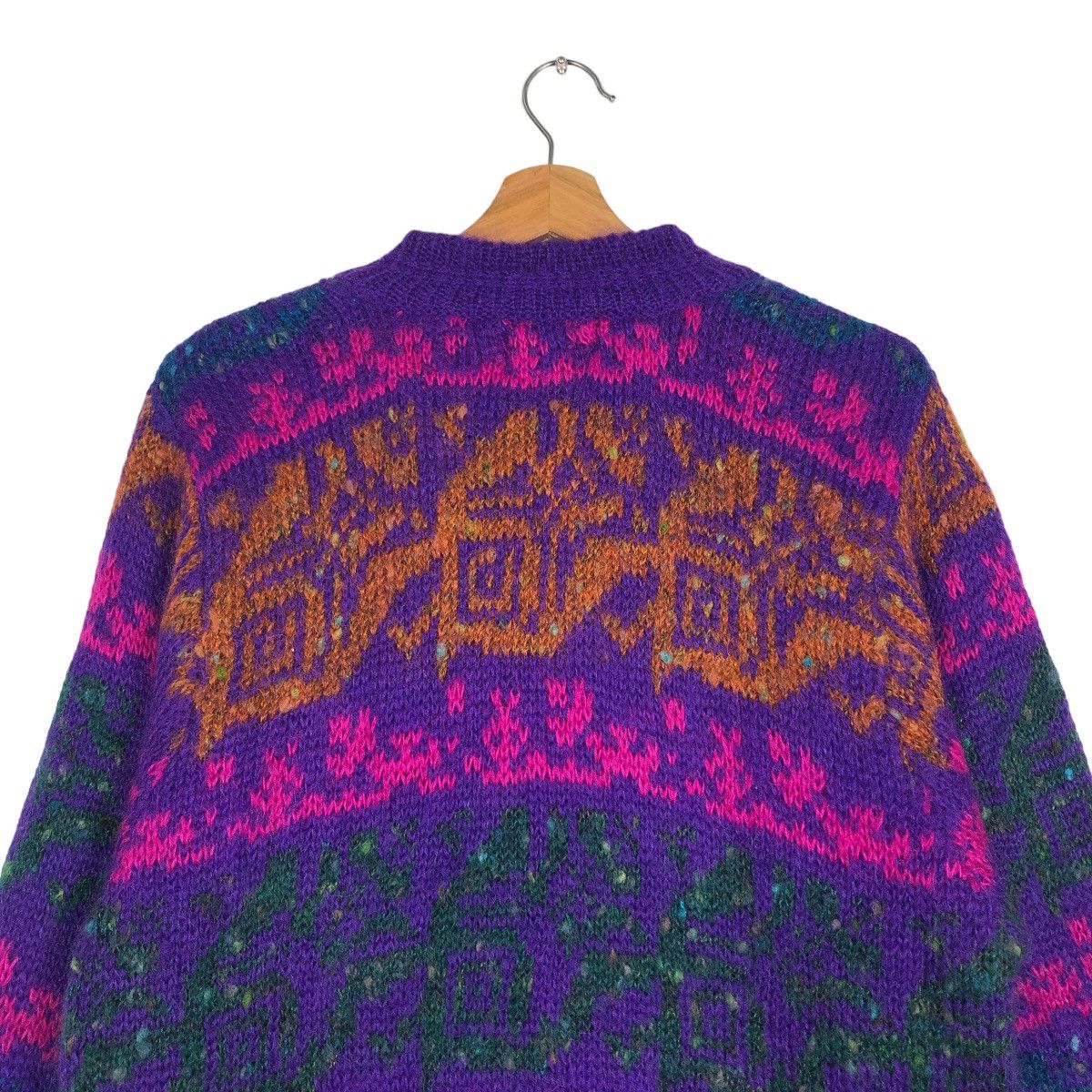 Japanese Brand Vintage Cardigan Sanfino Flower Big Logo Issey Miyake Japan Size US M / EU 48-50 / 2 - 9 Thumbnail
