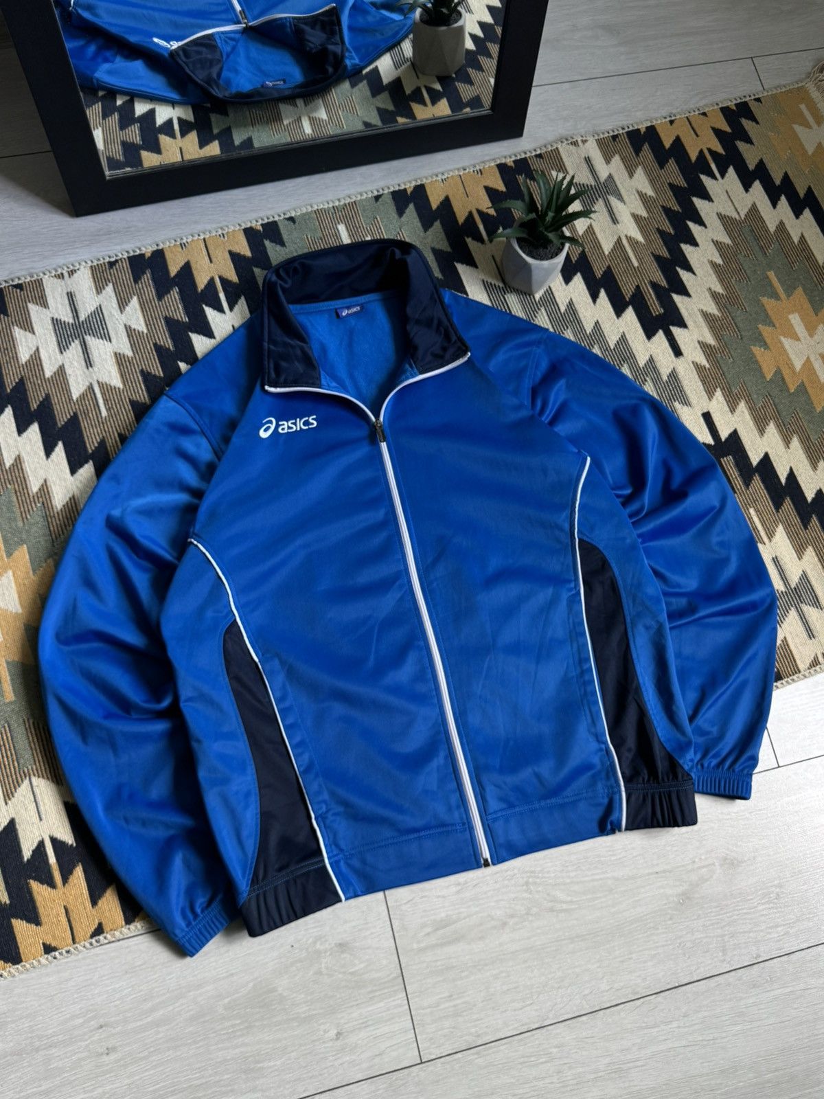 Asics Vintage Asics Logo Track Jacket Size US L / EU 52-54 / 3 - 2 Thumbnail