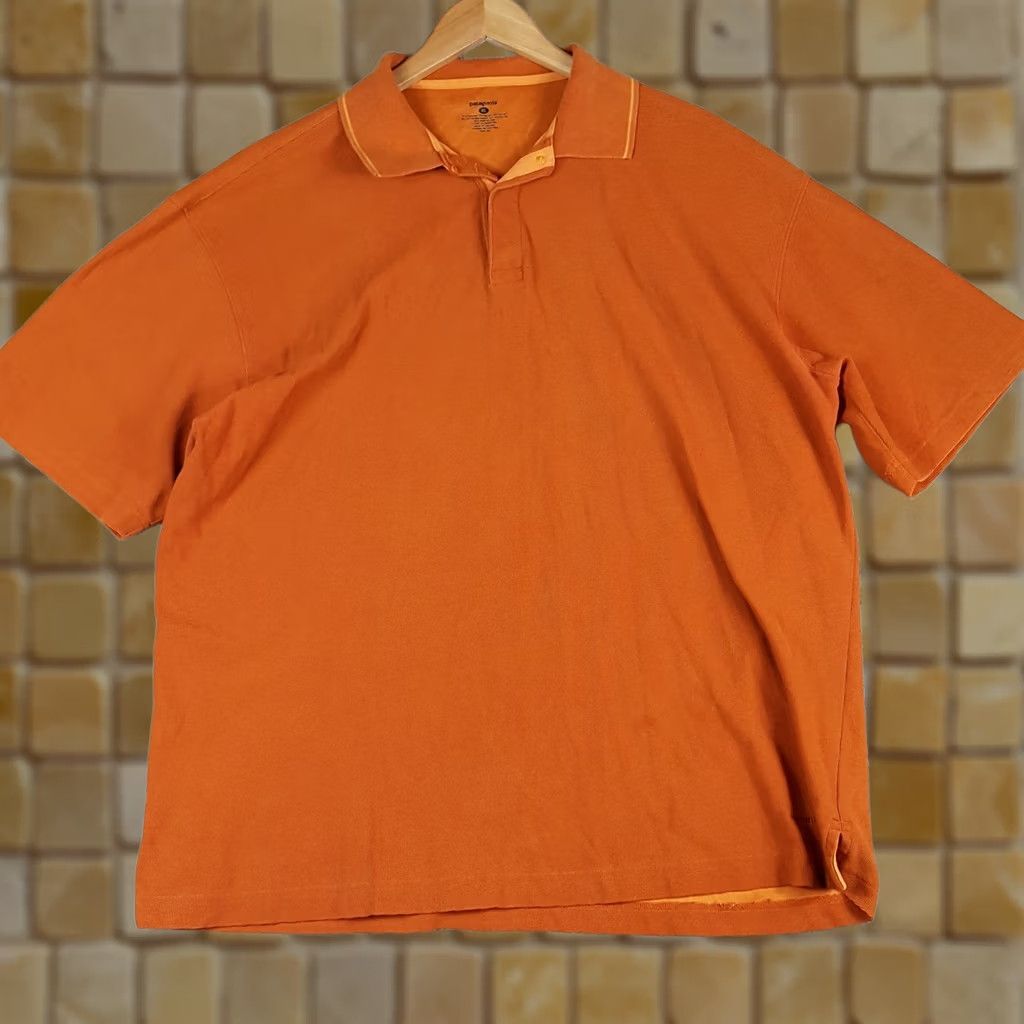 Patagonia Patagonia Polo Shirt Men's XL Breathable Orange Collar Outdoor Hiking Snap Vintage 90s Grunge Preppy Surf Beach Classic Logo Shirt Size US XL / EU 56 / 4 - 1 Thumbnail
