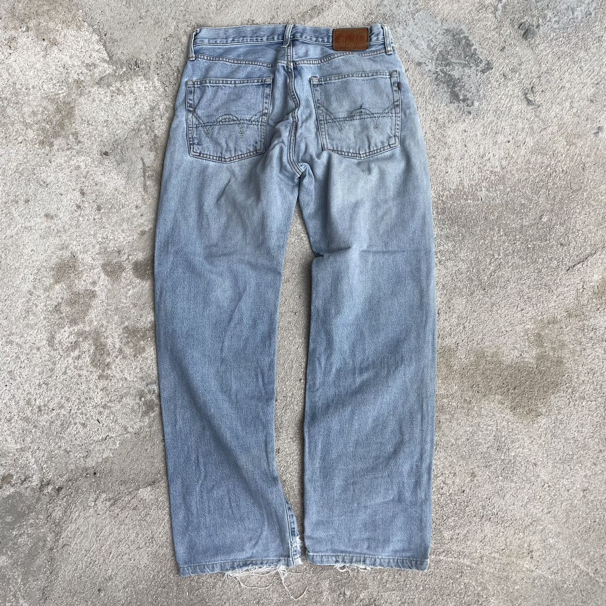 Edwin “DISTRESSED REDLINE SELVEDGE EDWIN 505X” DENIM JEAN Size US 32 / EU 48 - 7 Thumbnail