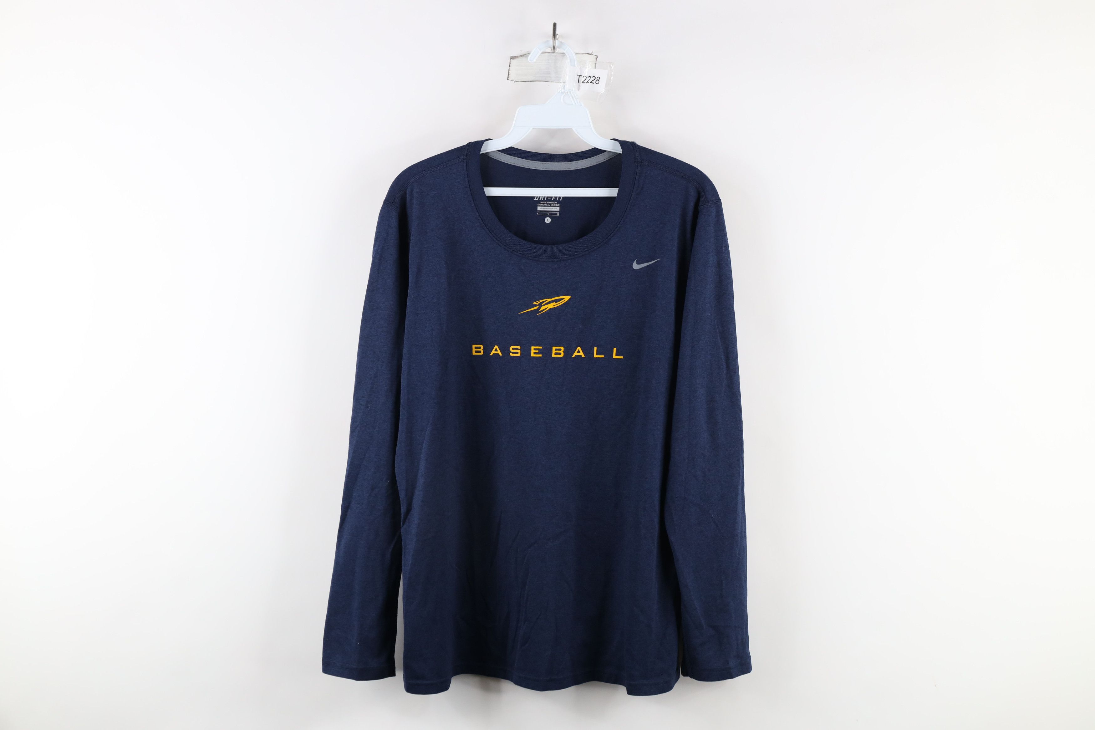 Nike × Vintage Nike University of Toledo Baseball Long Sleeve T-Shirt Size US L / EU 52-54 / 3 - 1 Thumbnail