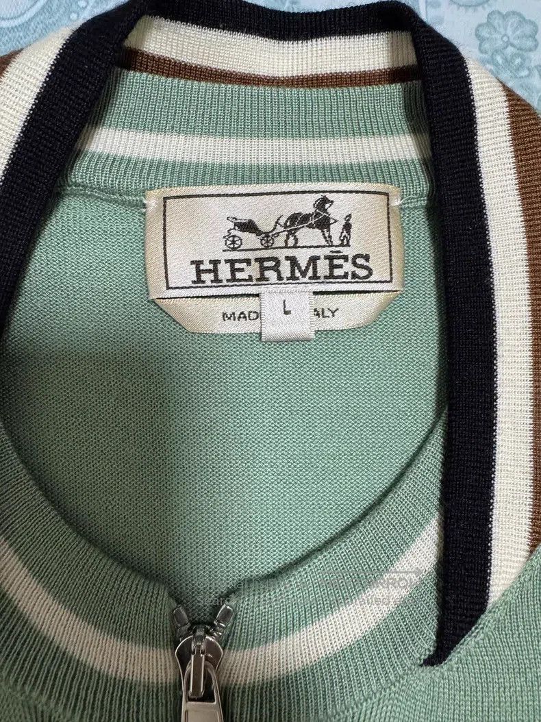 Hermes Hermes Cashmere sweater coat, 80% cashmere + 20% mulberry Size US L / EU 52-54 / 3 - 7 Thumbnail