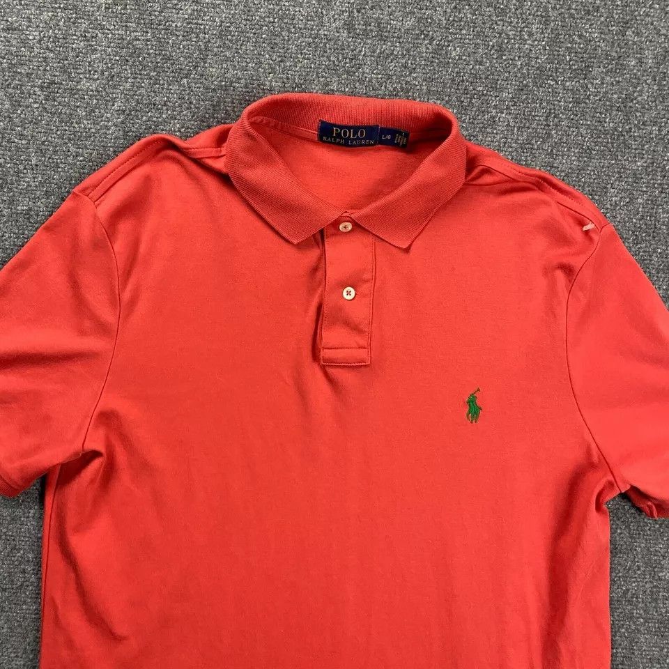 Polo Ralph Lauren Polo Ralph Lauren Shirt Mens Large Red Soft Golf Cotton Pony Size US L / EU 52-54 / 3 - 2 Thumbnail